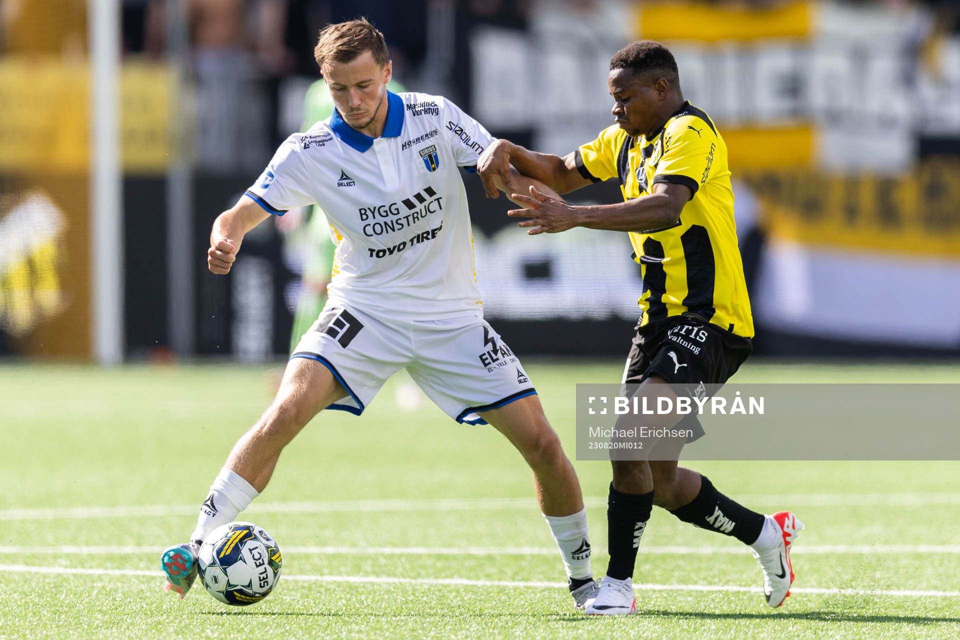 Sirius Melker Heier och Häckens Abdulrazaq Ishaq