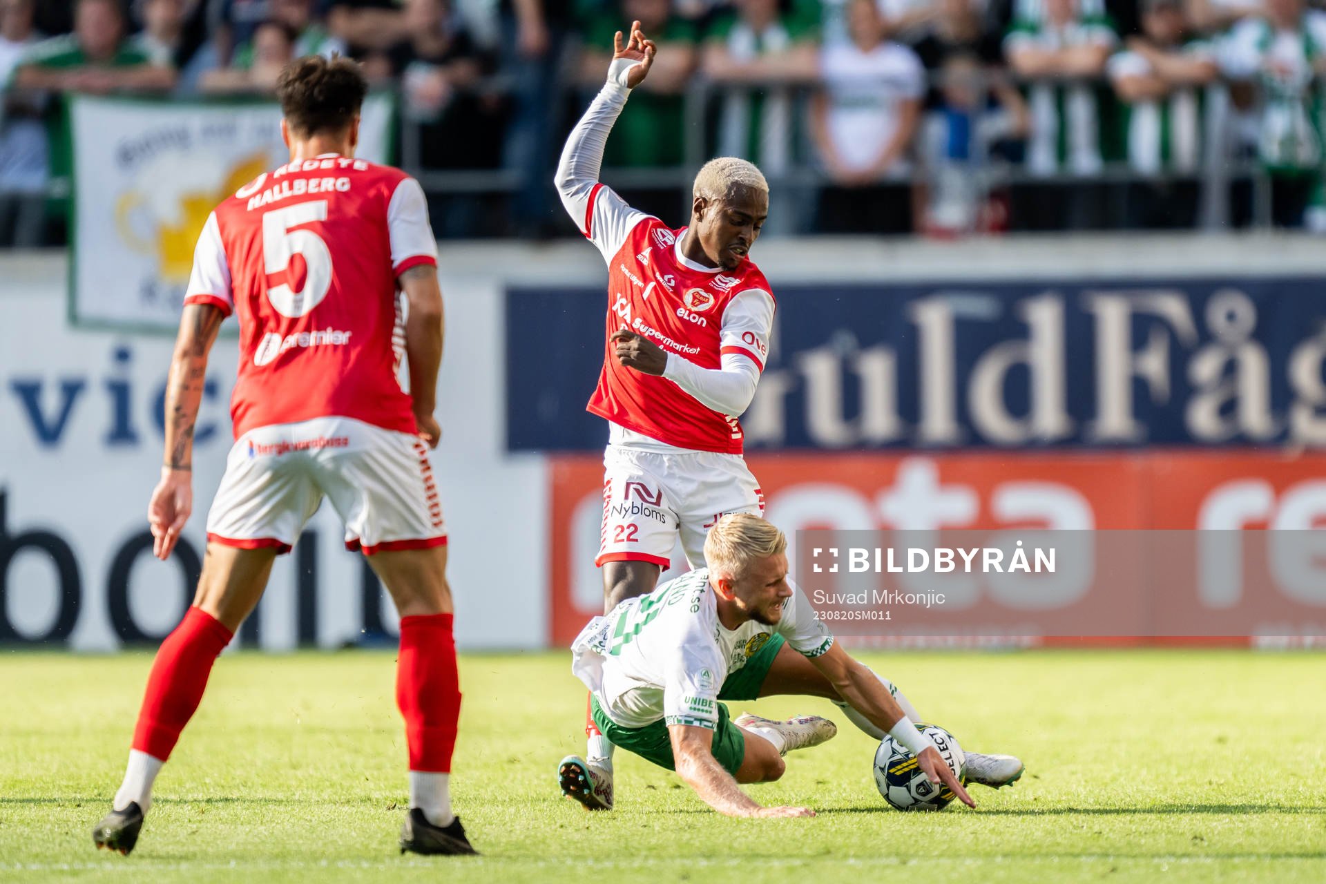 Kalmars Nahom Girmai Netabay och Hammarbys Simon Strand
