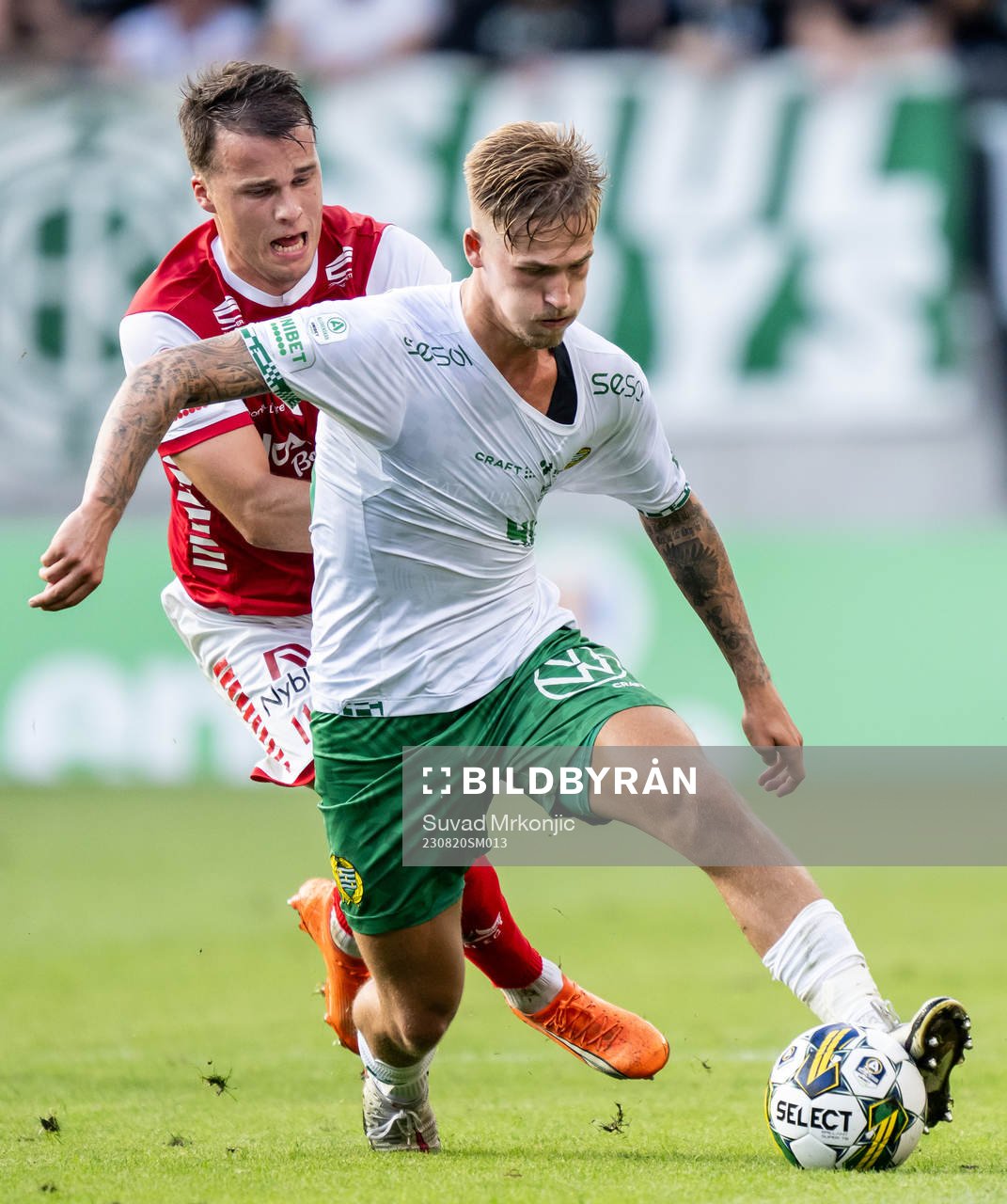 Kalmars Simon Skrabb och Hammarbys Fredrik Hammar