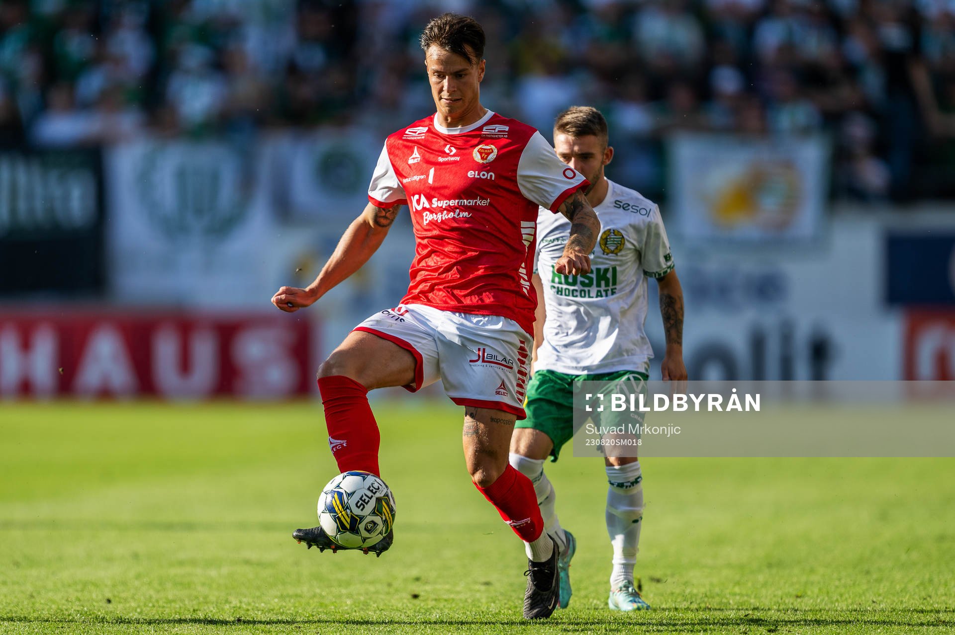 Kalmars Melker Hallberg och Hammarbys Fredrik Hammar