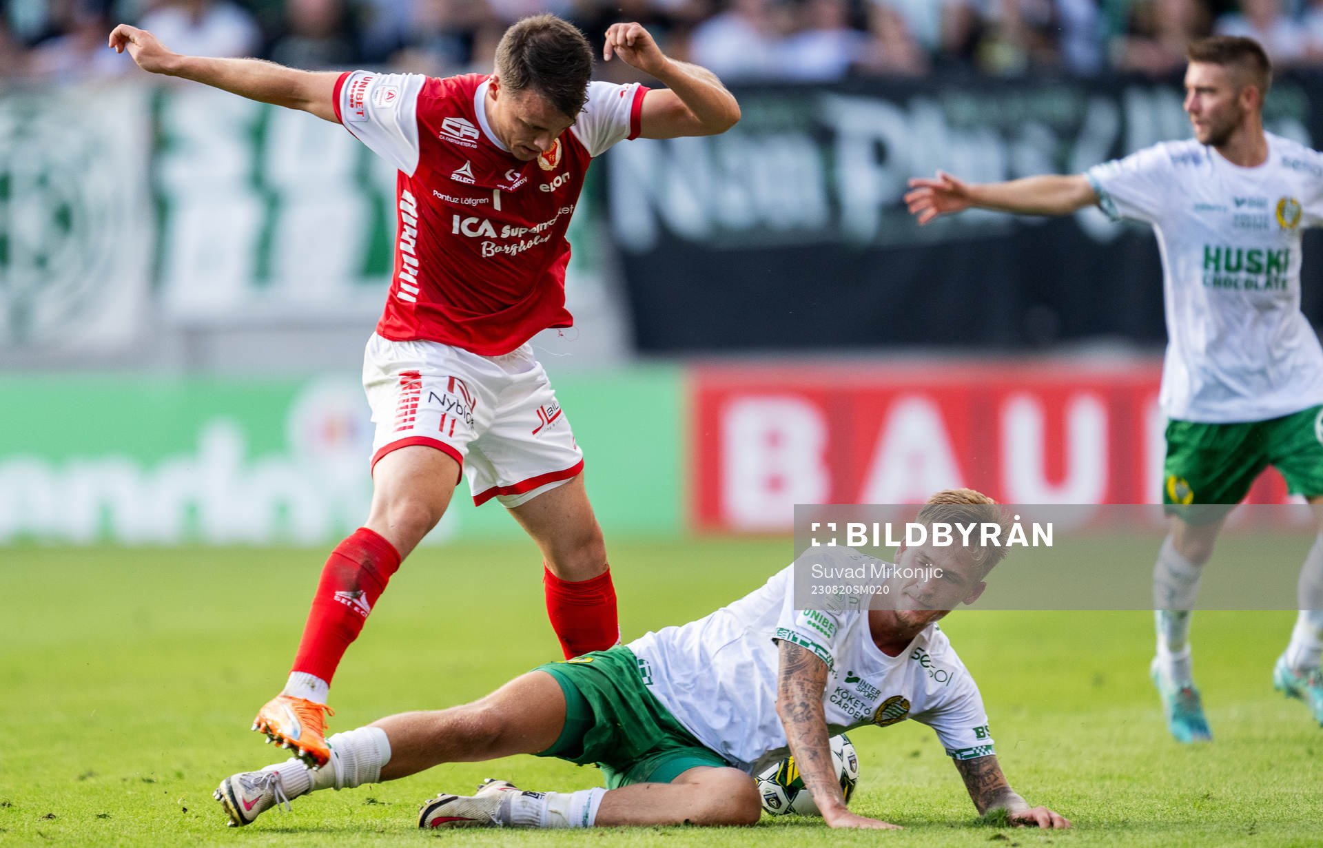 Kalmars Simon Skrabb och Hammarbys Fredrik Hammar