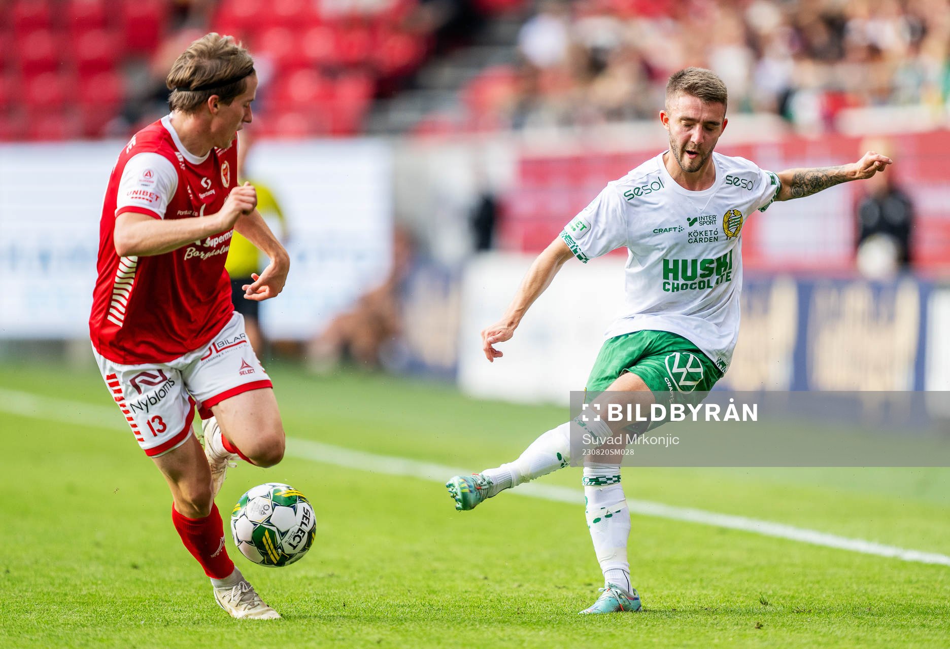 Kalmars Johan Karlsson och Hammarbys Anton Kralj
