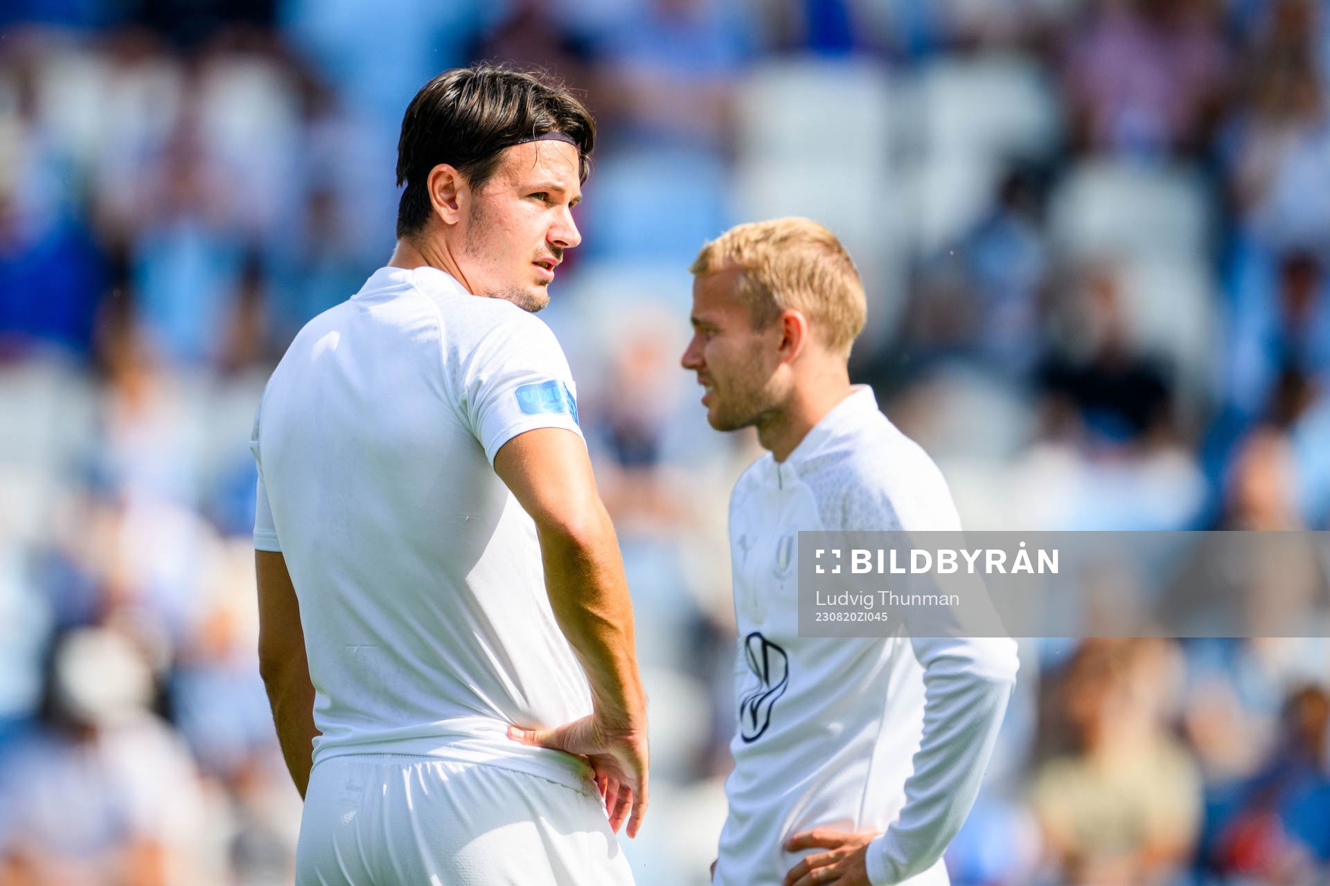 Malmö FFs Stefano Vecchia och Oscar Lewicki