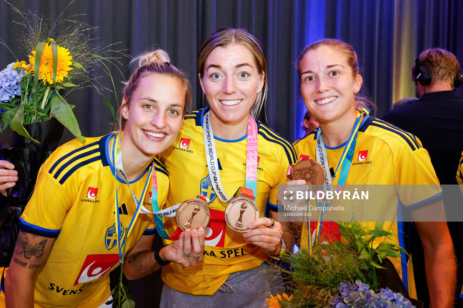 Nathalie Björn, Linda Sembrant and Filippa Angeldahl of