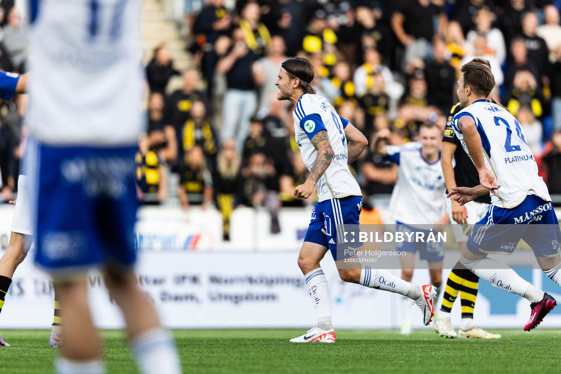 IFK Norrköpings Arnor Traustason jublar