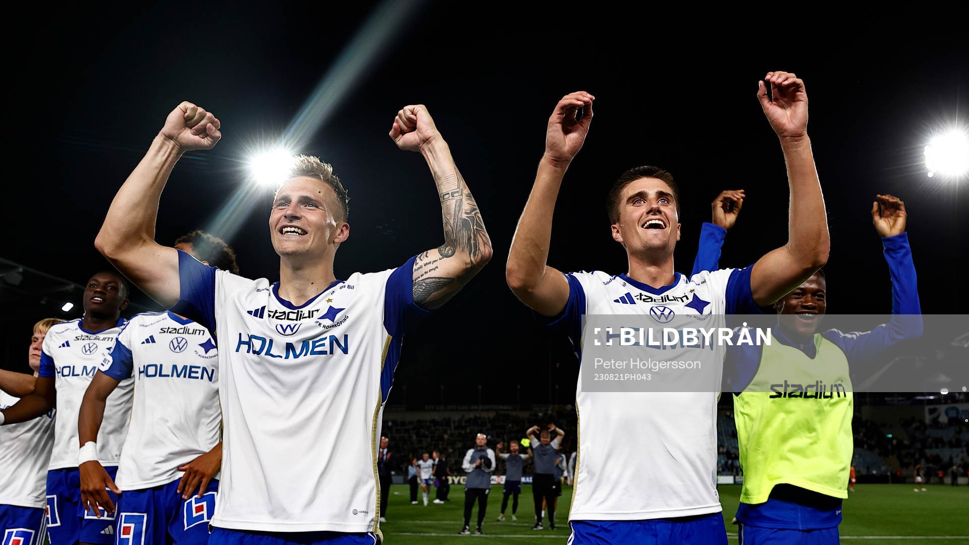 IFK Norrköpings spelare med Marco Lund Nielsen och Carl
