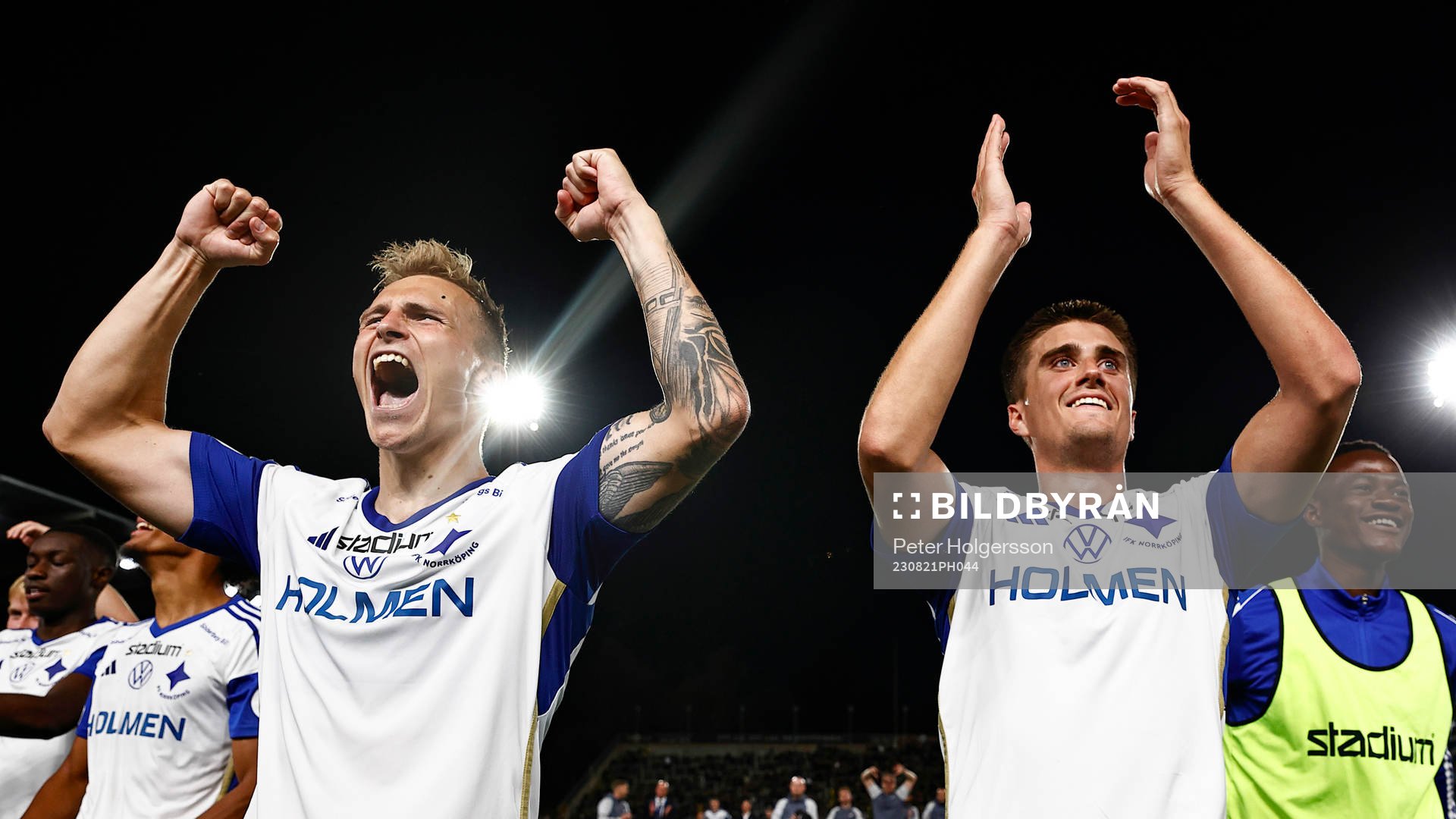 IFK Norrköpings spelare med Marco Lund Nielsen och Carl