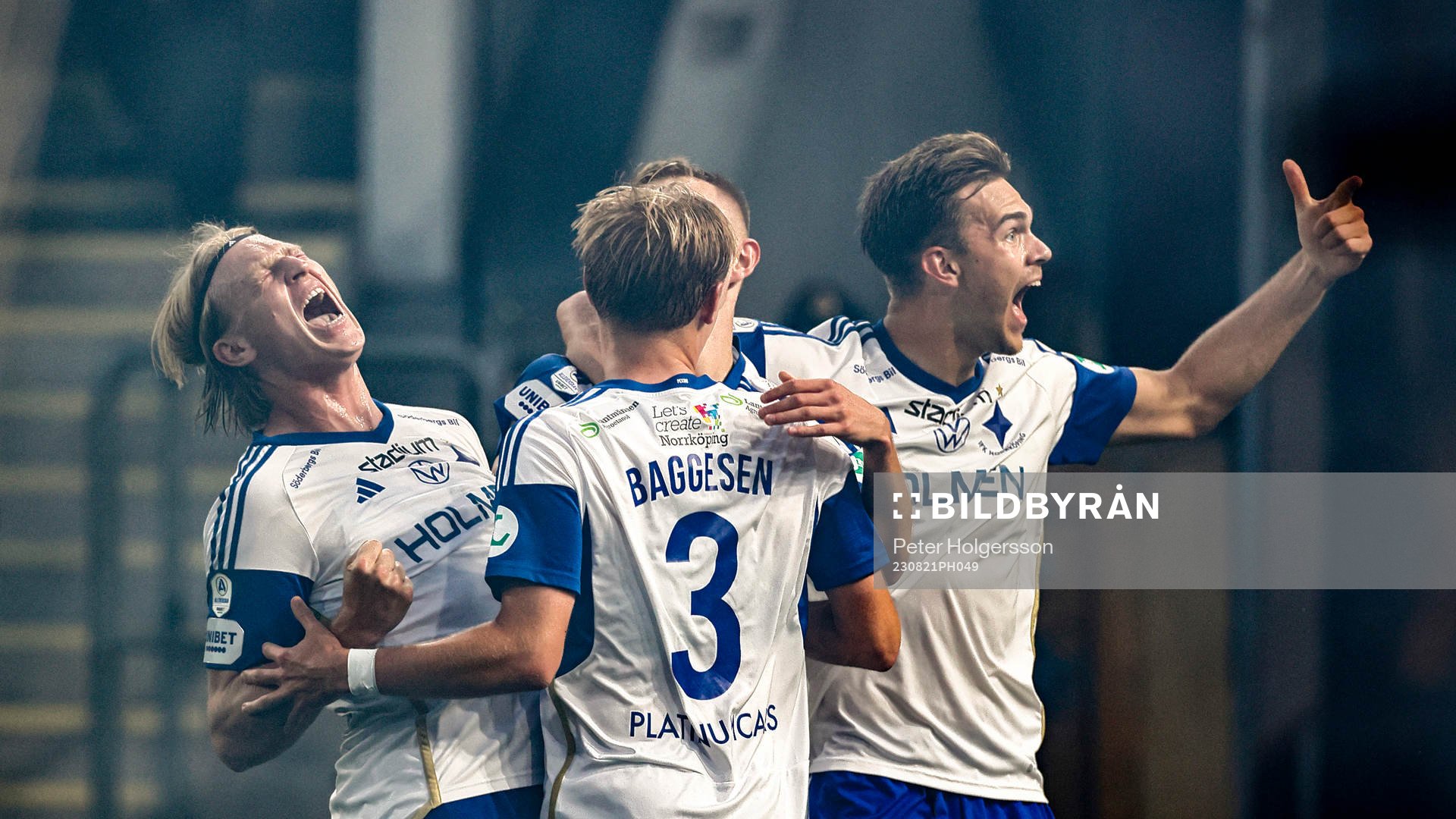 IFK Norrköpings Marcus Baggesen, Daniel Fritz Eid, Victor