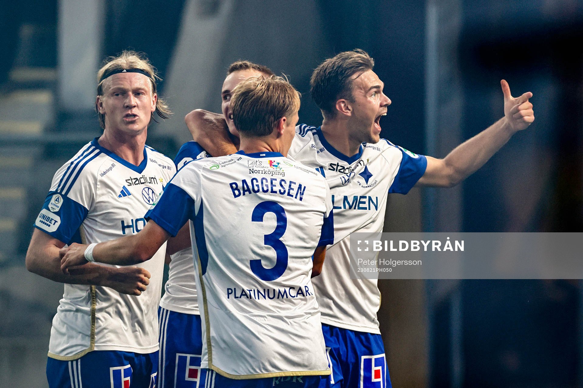 IFK Norrköpings Marcus Baggesen, Daniel Fritz Eid, Victor
