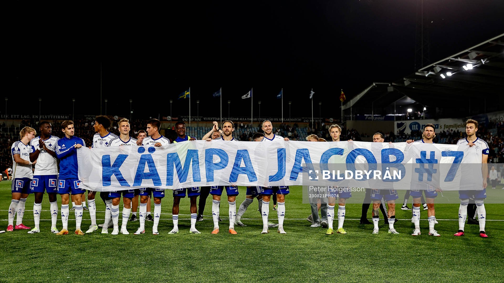 IFK Norrköpings spelare skickar hälsning till skadade
