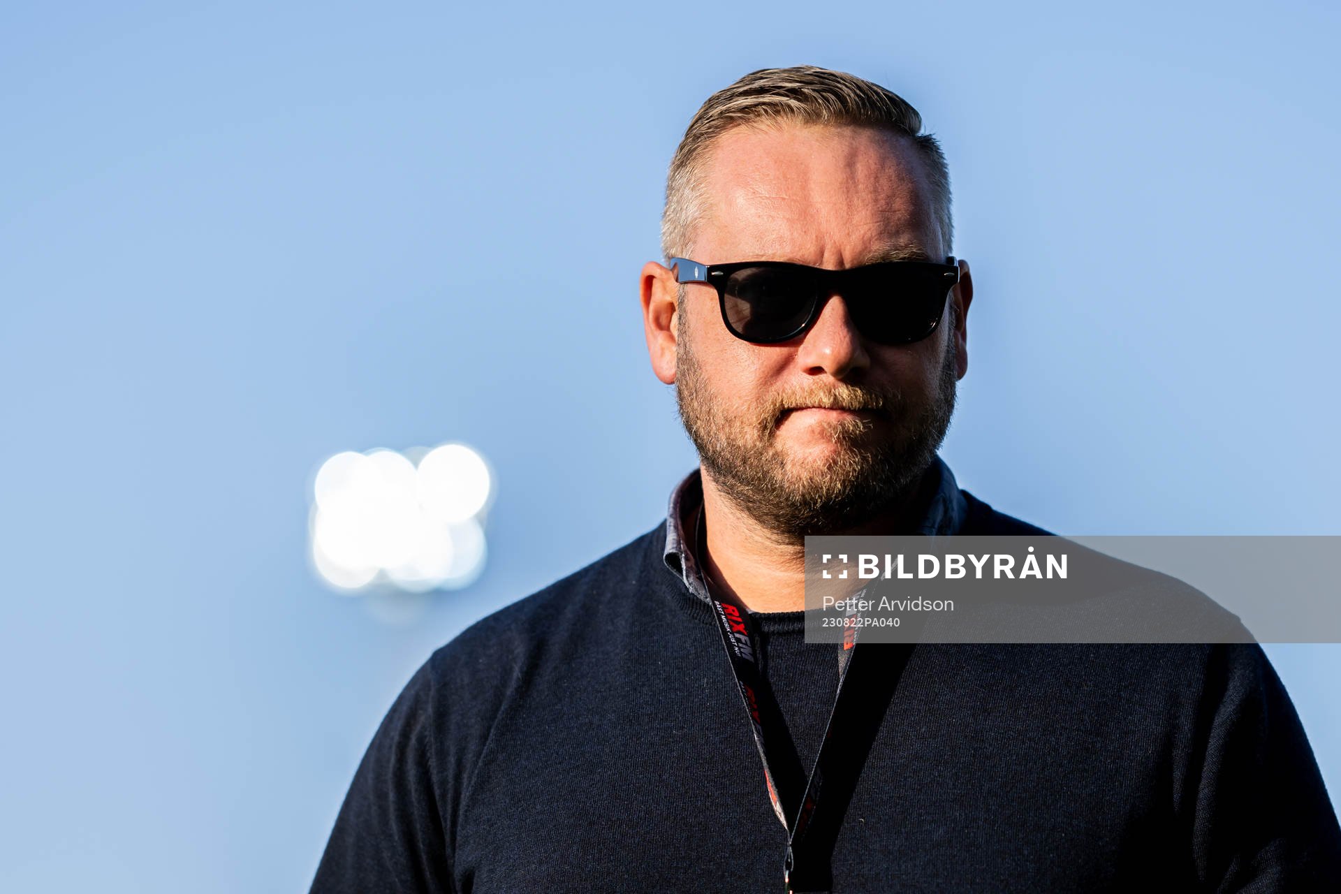Helsingborgs klubbdirektör Joel Sandborg inför fotbollsmatchen i Svenska Cupen mellan FC Rosengård 1917 och Helsingborg den 22 augusti 2023 i Malmö.