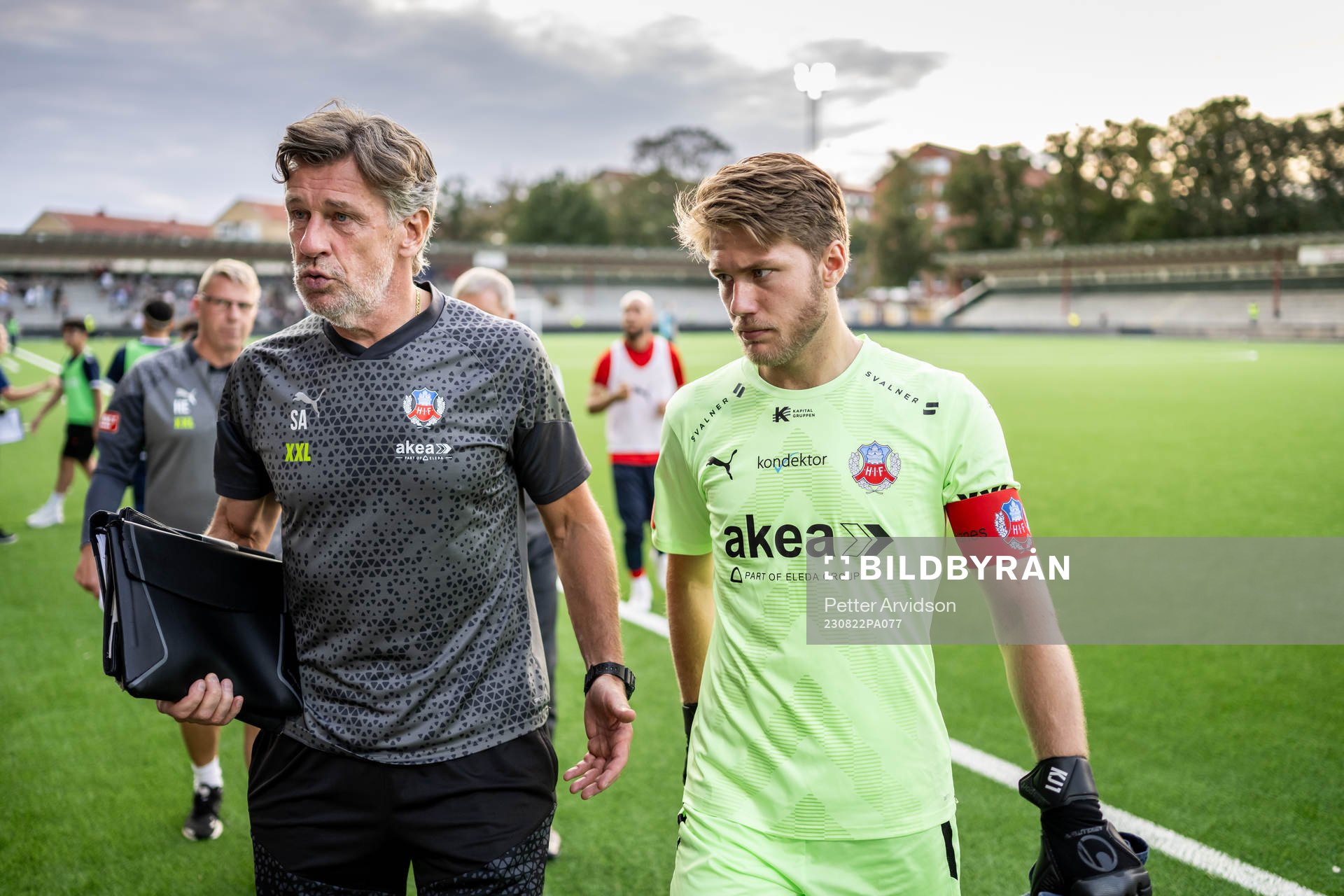 Helsingborgs målvaktstränare Sven Andersson och målvakt