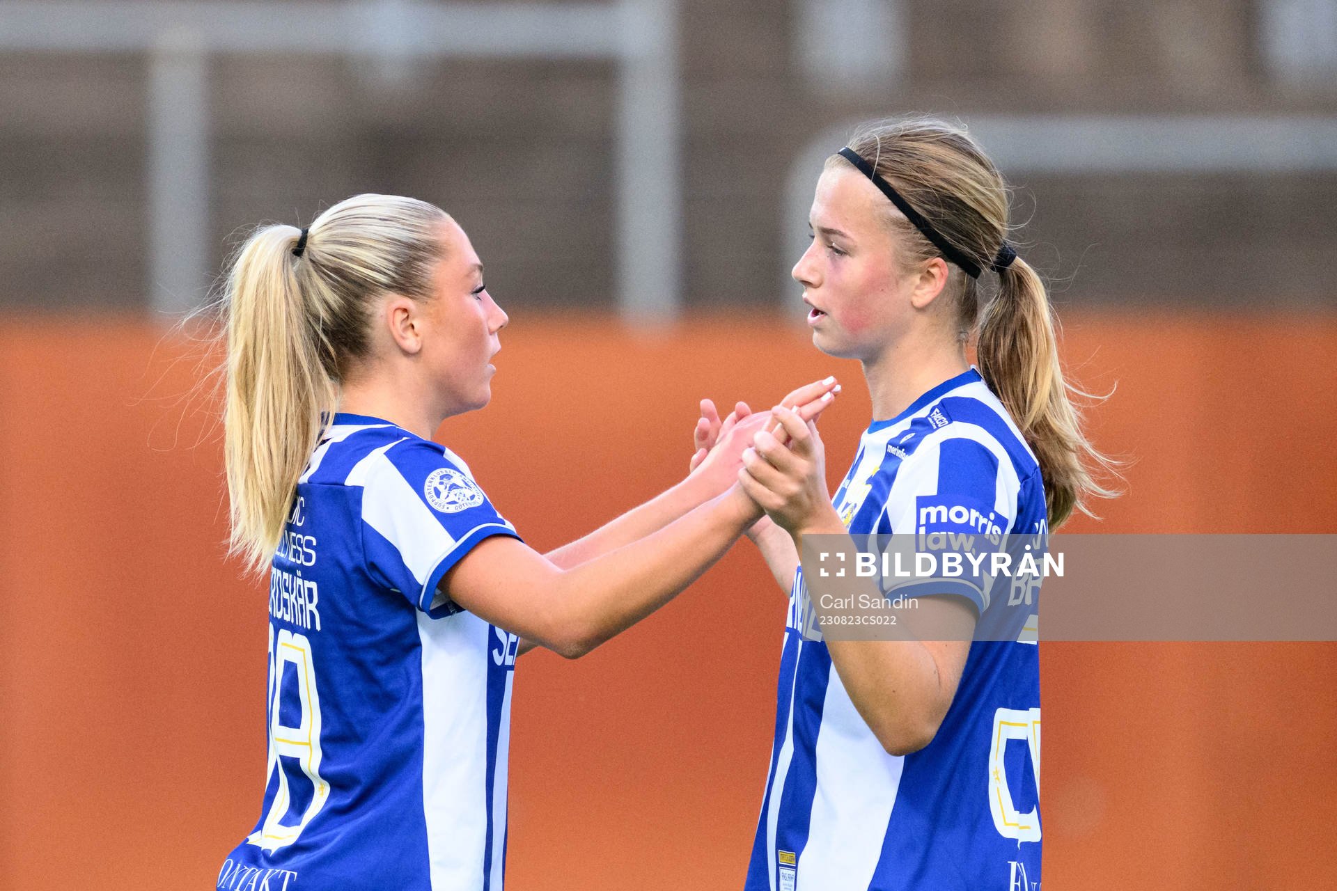 IFK Göteborgs Ebba Fjordskär och Emma Broddheimer