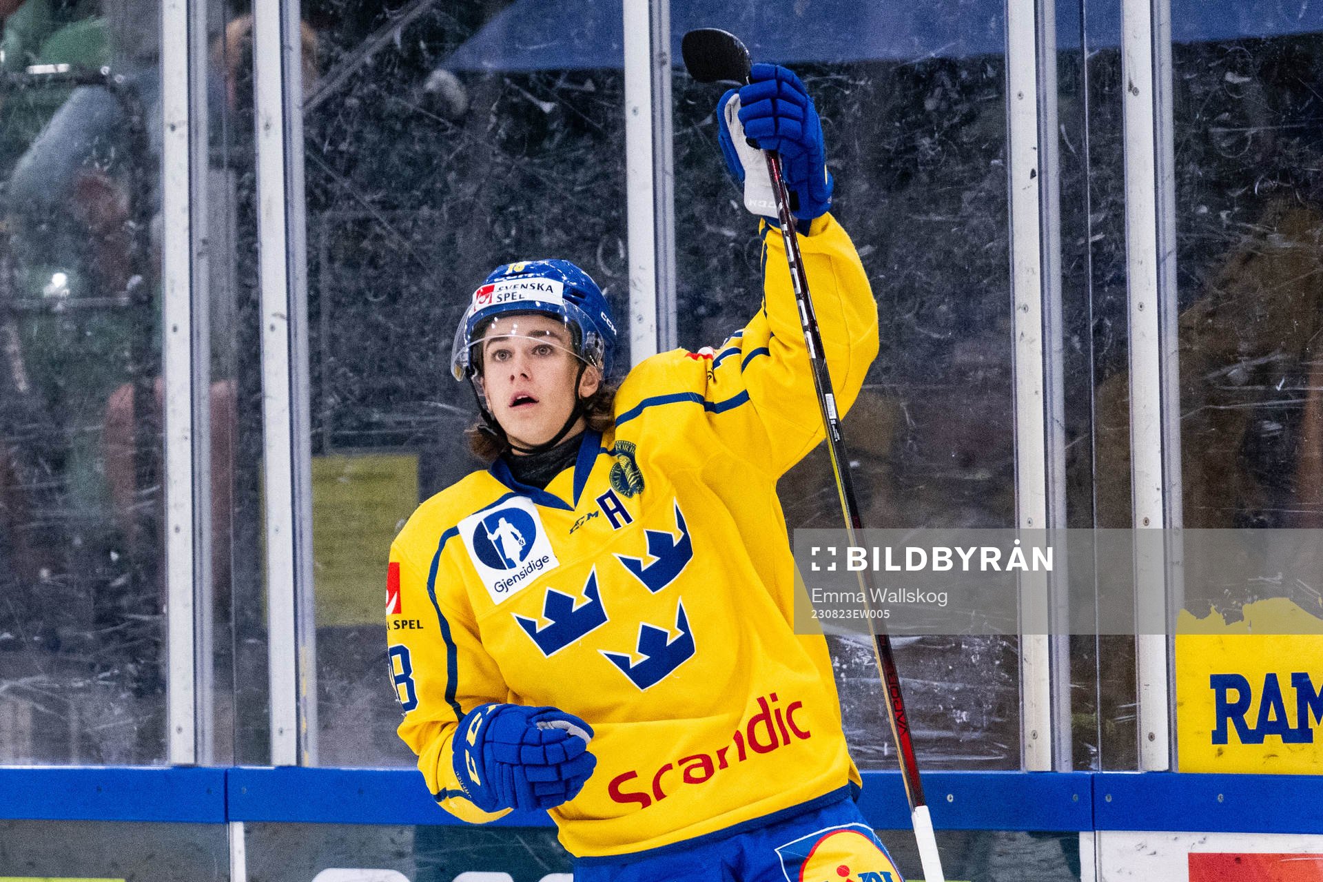 Liam Engström of Sweden celebrates