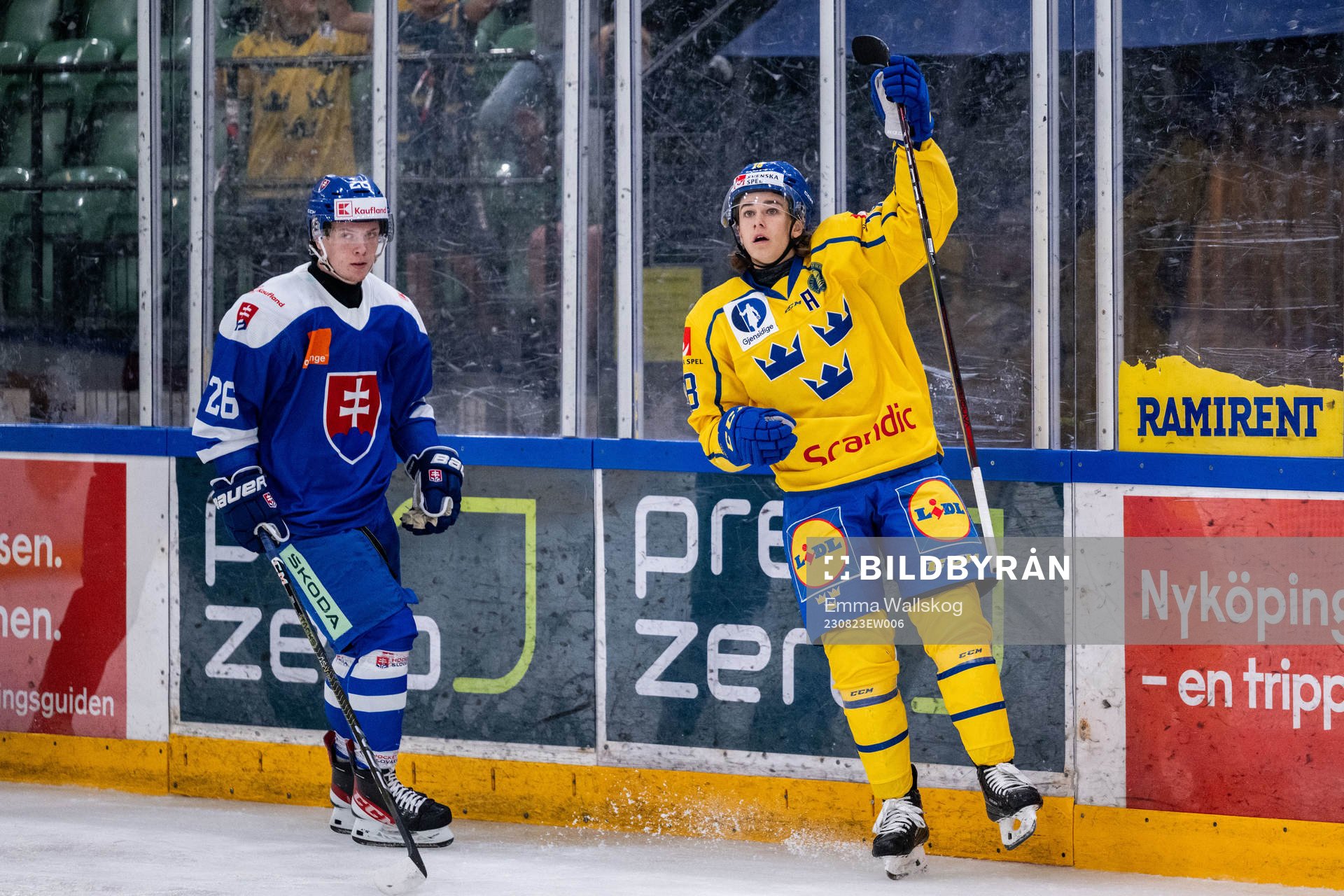 Liam Engström of Sweden celebrates