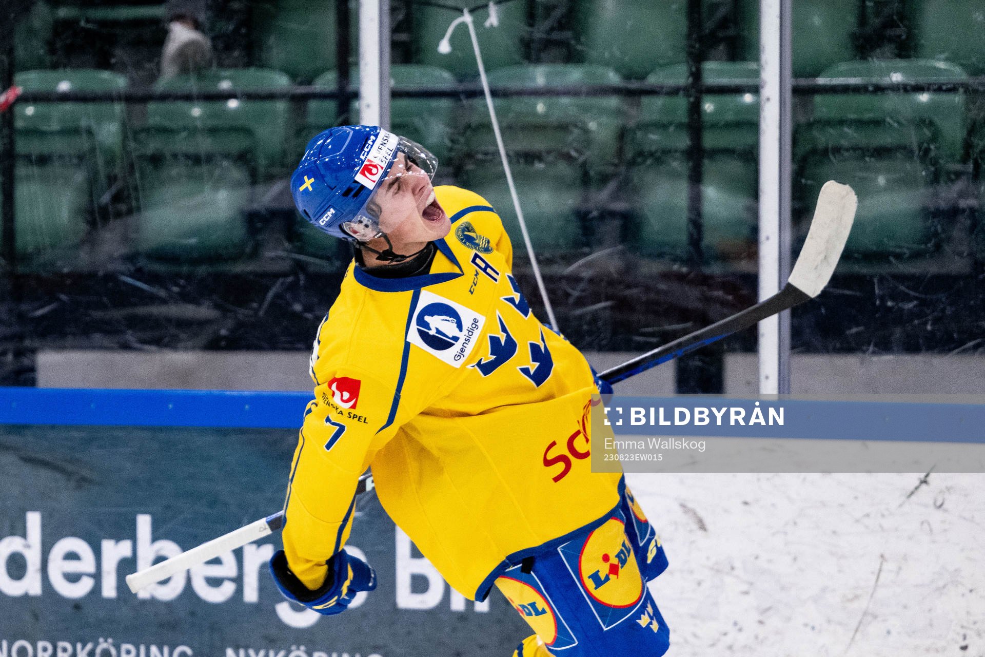 Hugo Fransson of Sweden celebrates