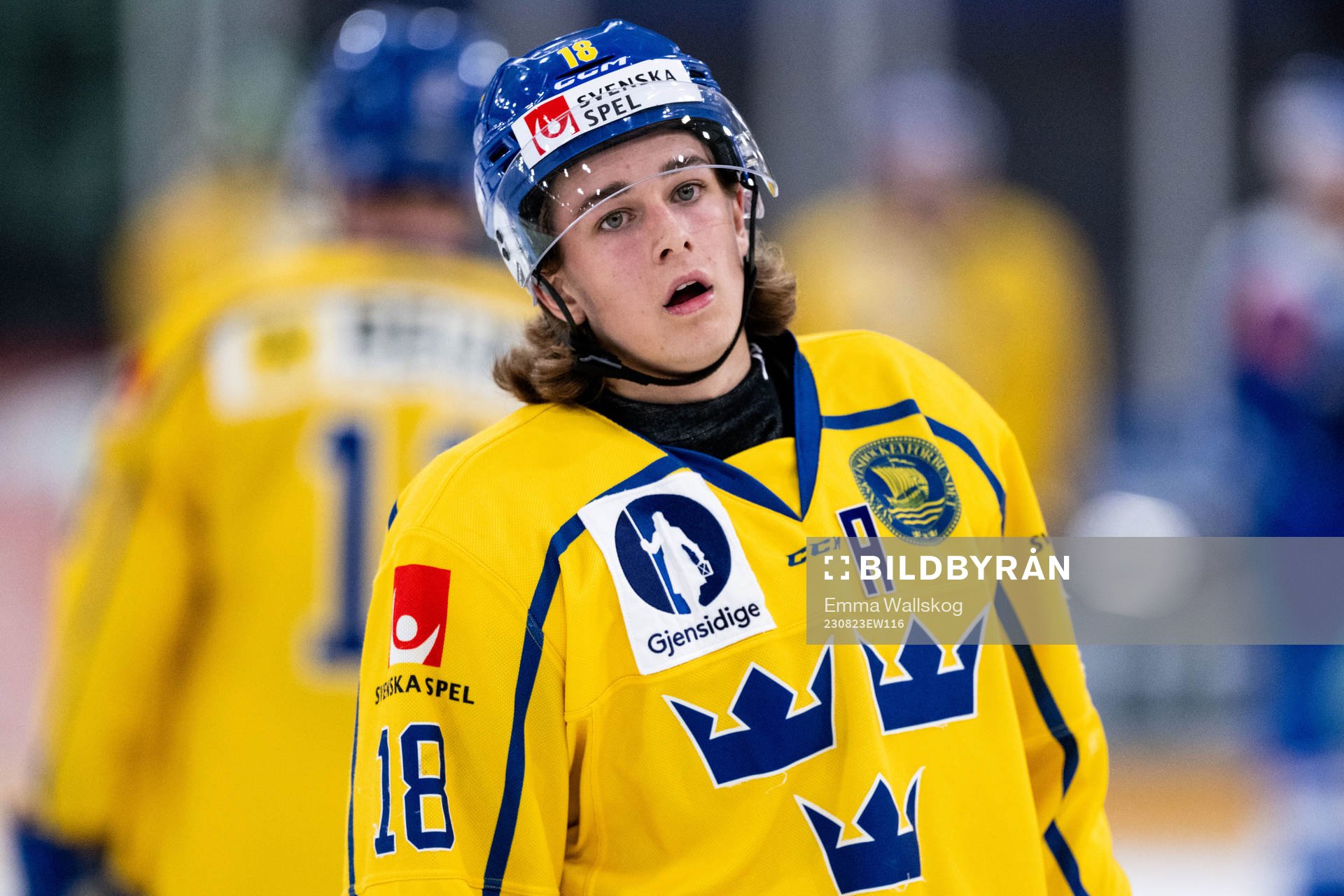 Liam Engström of Sweden looks dejected
