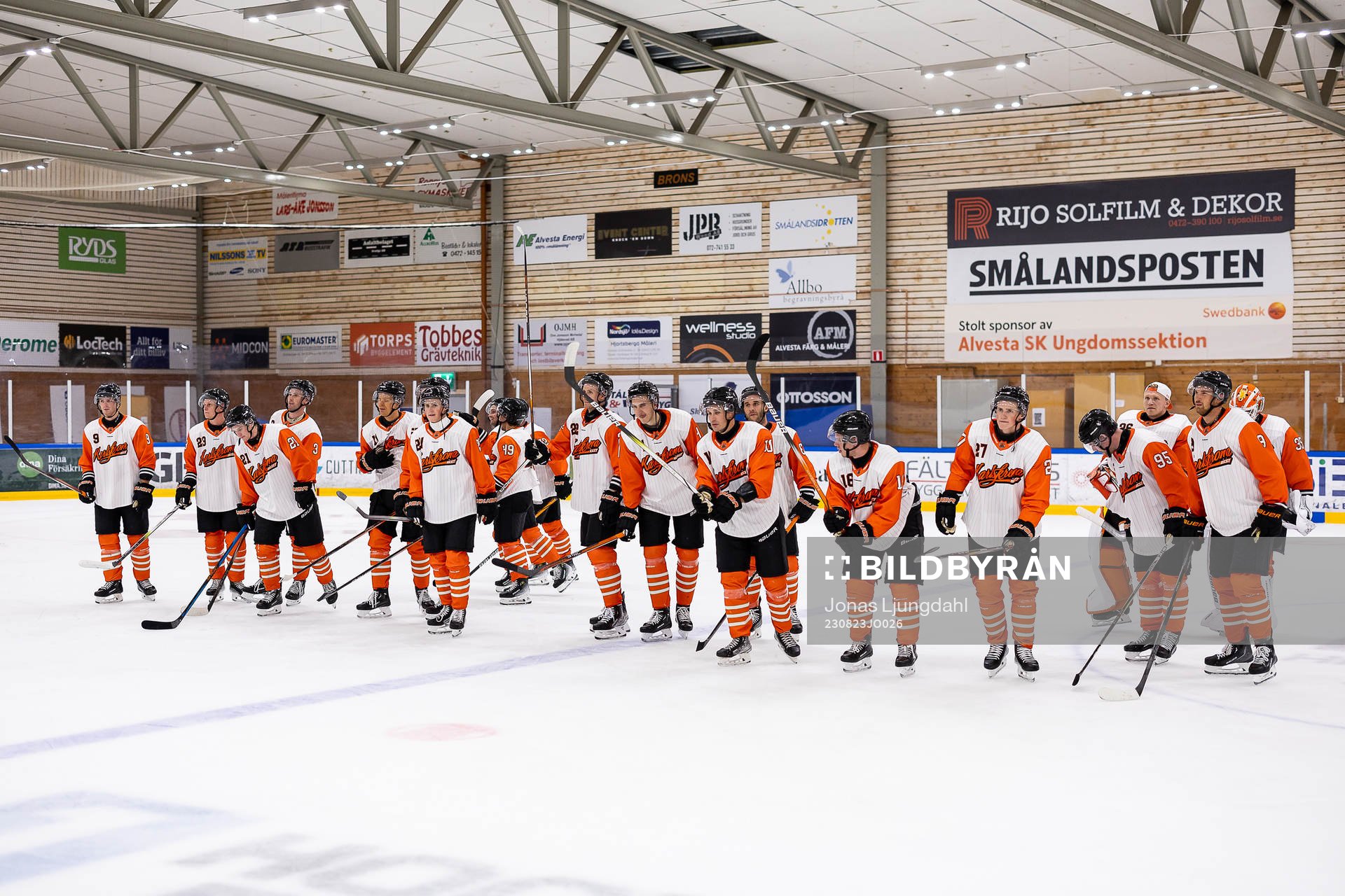 Karlskronas spelare jublar
