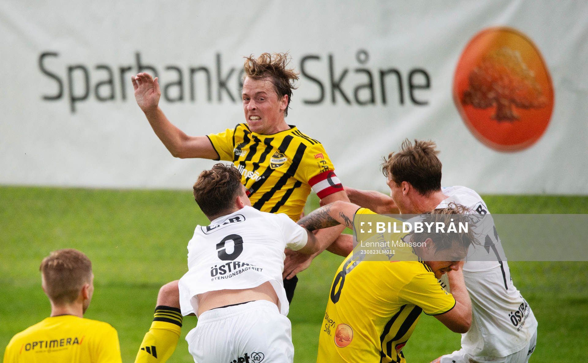 IFK Hässleholms Robin Strömberg i matchen i Svenska Cupen