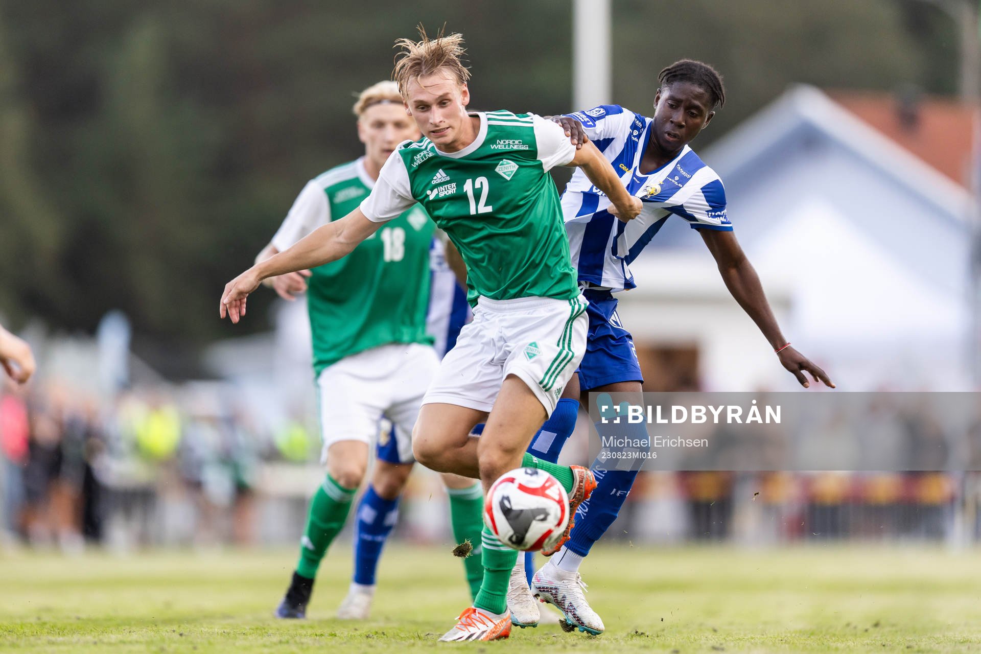 IK Zeniths Adam Bjerkhede och IFK Göteborgs Abundance