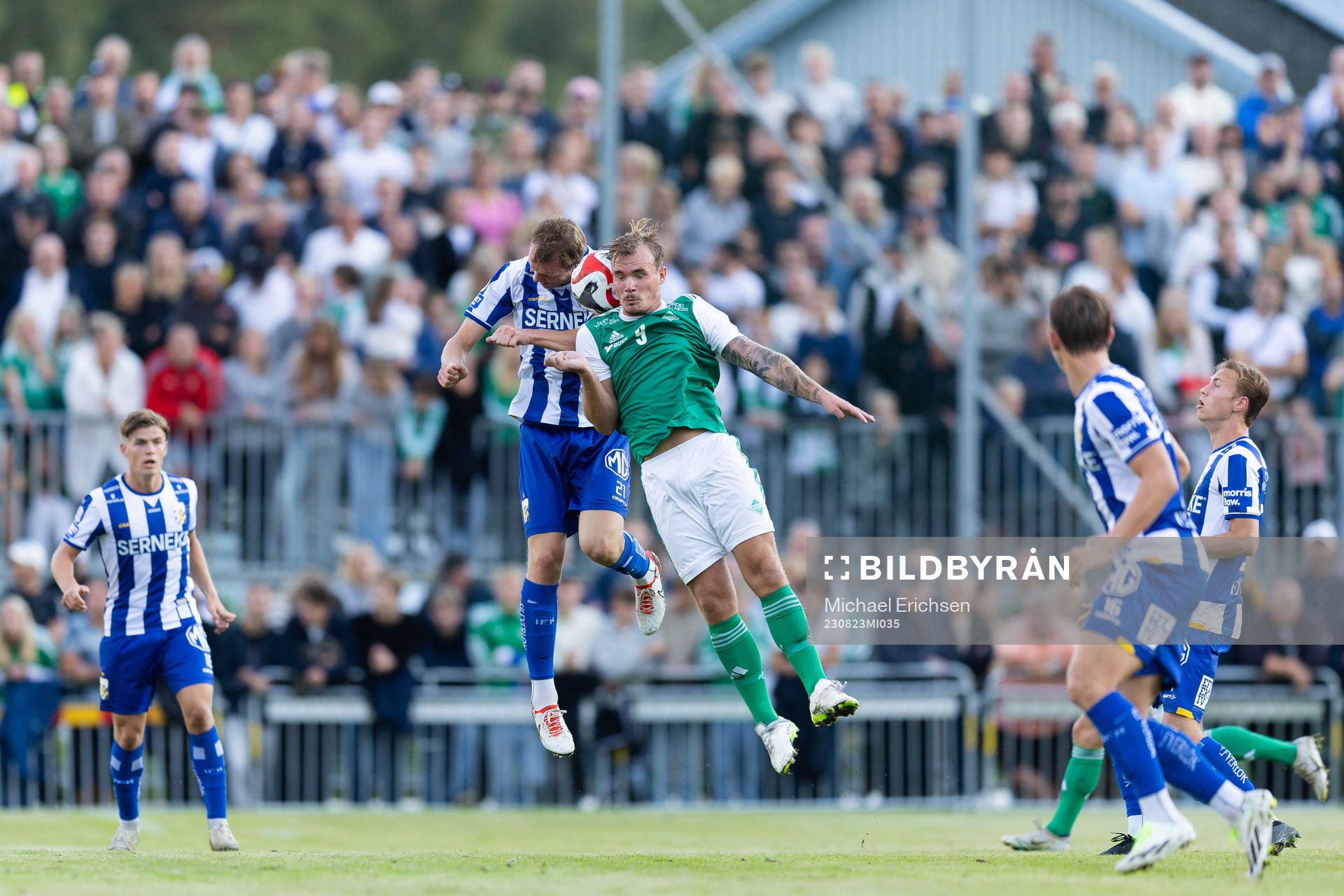 IFK Göteborgs Adam Carlén och IK Zeniths Isaac Jonsson