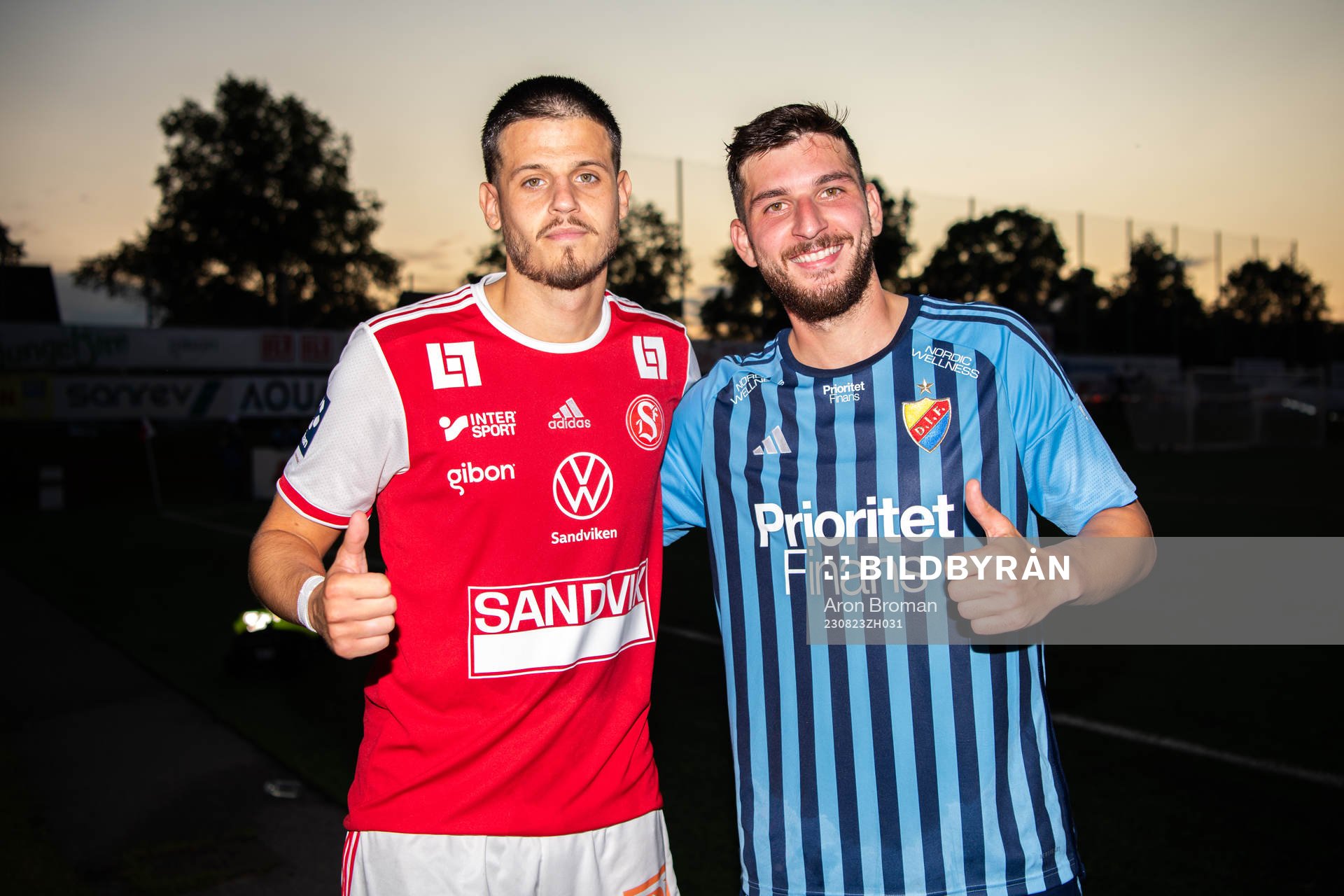 Sandvikens IFs Alexandar Mutic och Djurgårdens Besard