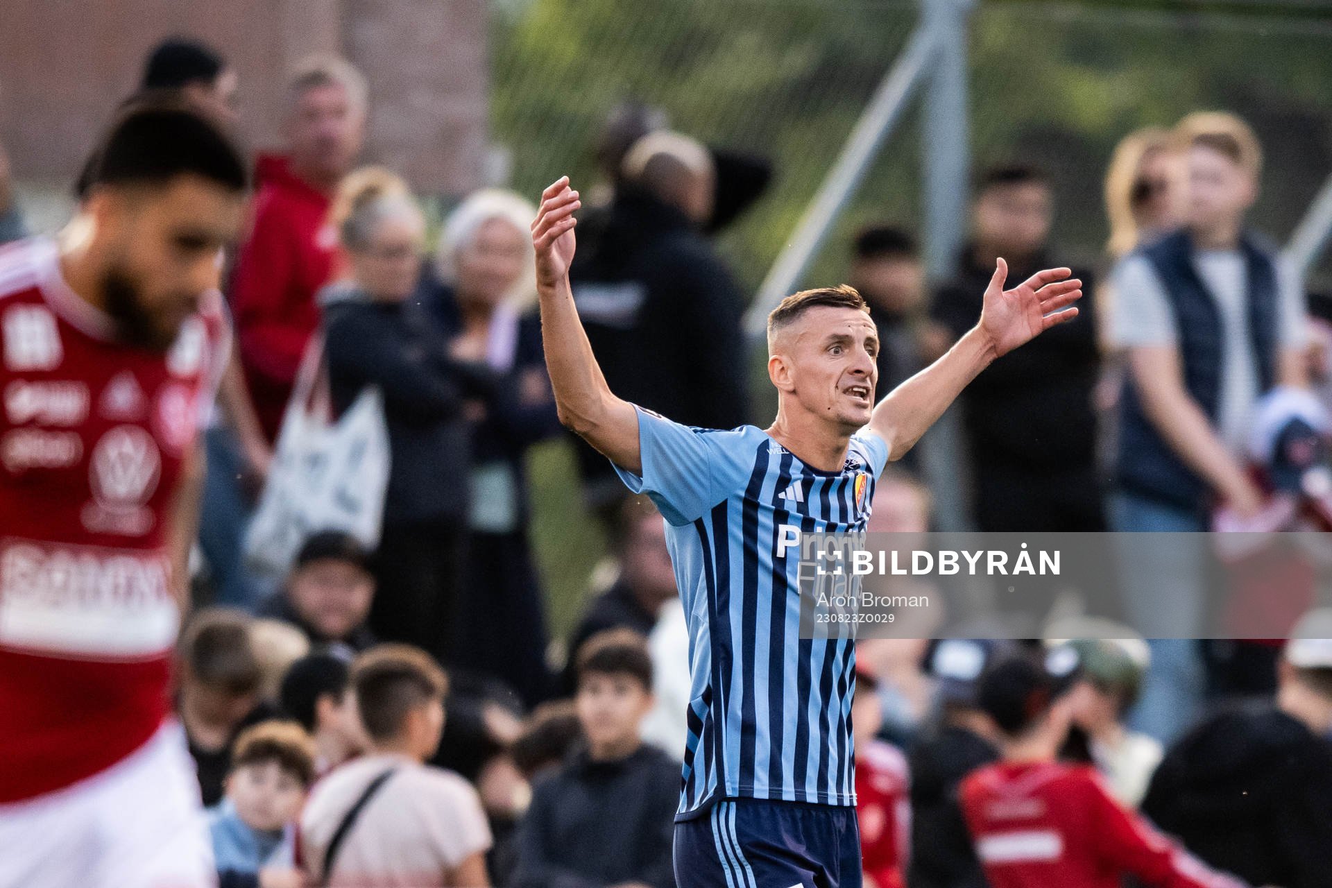 Djurgårdens Haris Radetinac jublar