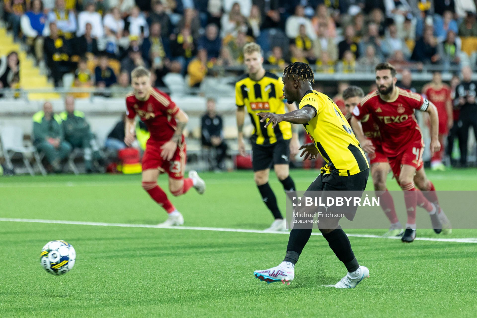 Ibrahim Sadiq of Häcken scores 2-0
