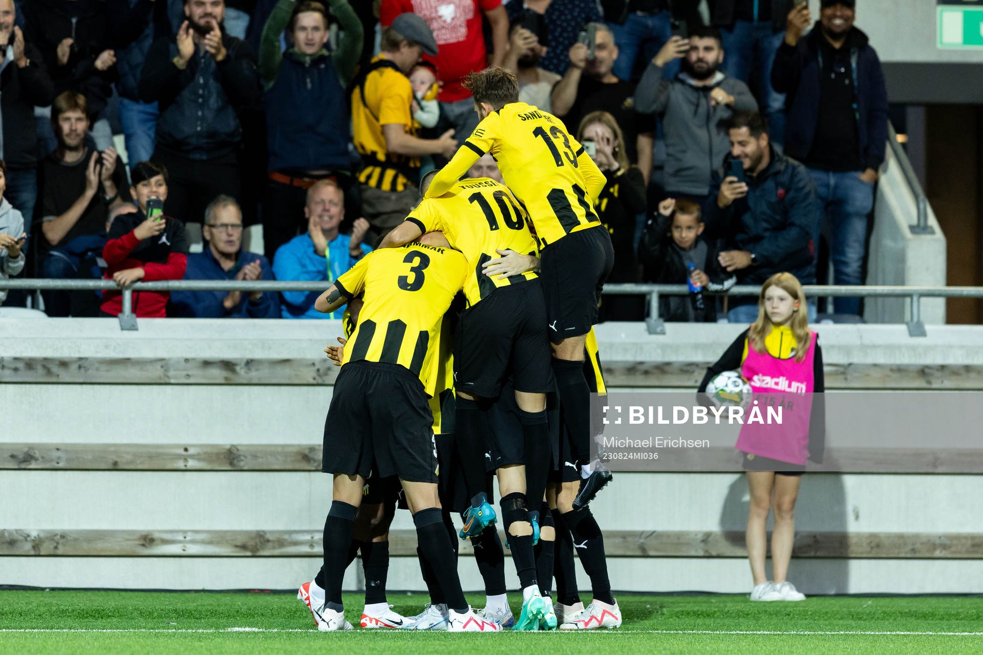 Ibrahim Sadiq of Häcken celebrates