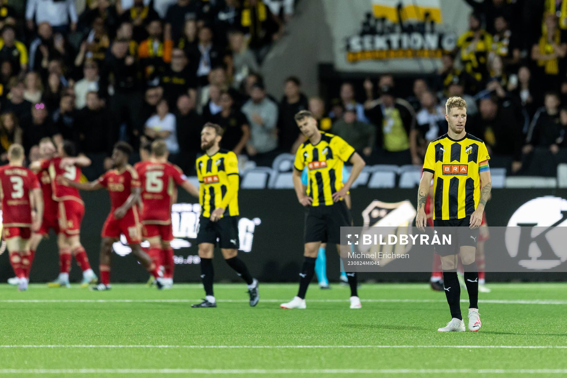 Samuel Gustafson of Häcken looks dejected
