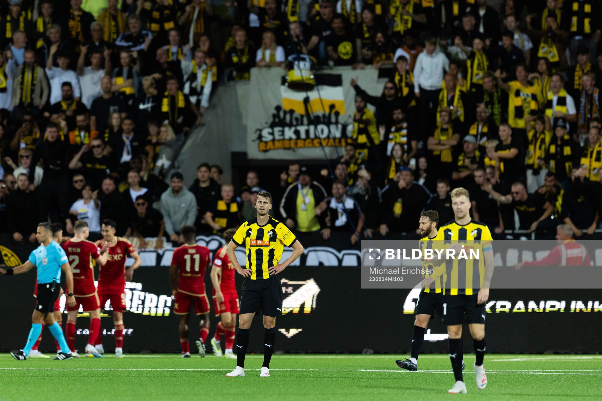 Johan Hammar of Häcken looks dejected