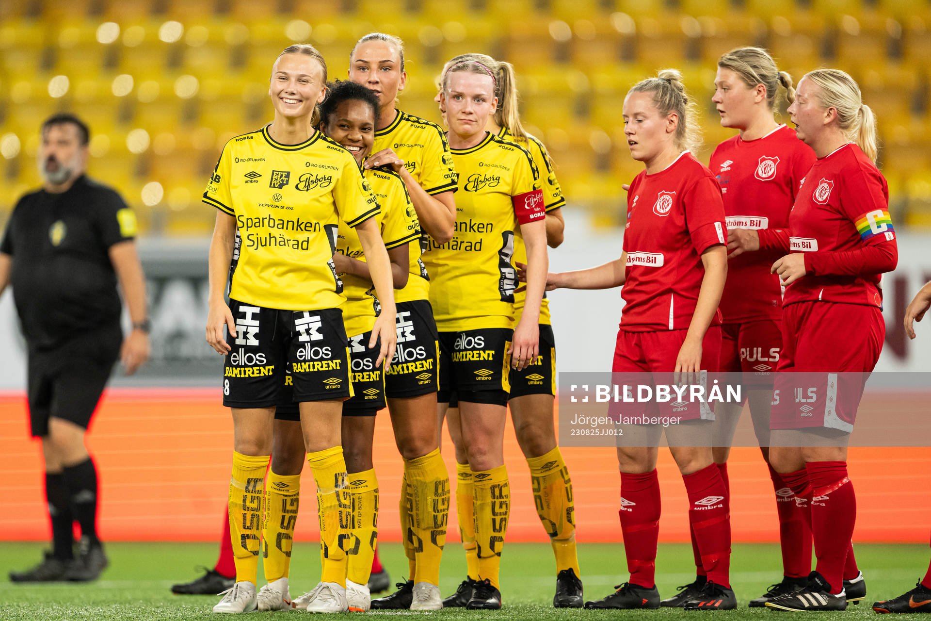 Elfsborgs Linn Sångberg, Vanessa Lopez, Stina Jensen och