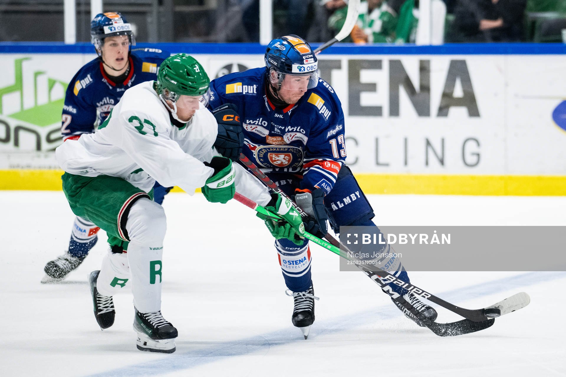 Rögles Linus Sjödin och Växjös Dylan McLaughlin