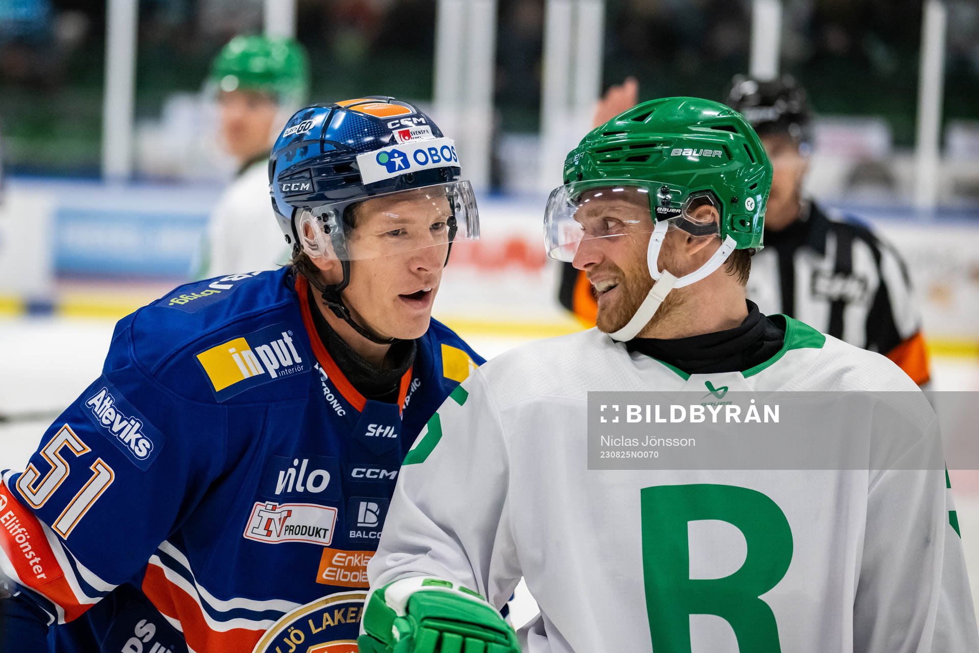 Växjös Emil Sylvegård  och Rögles Simon Ryfors