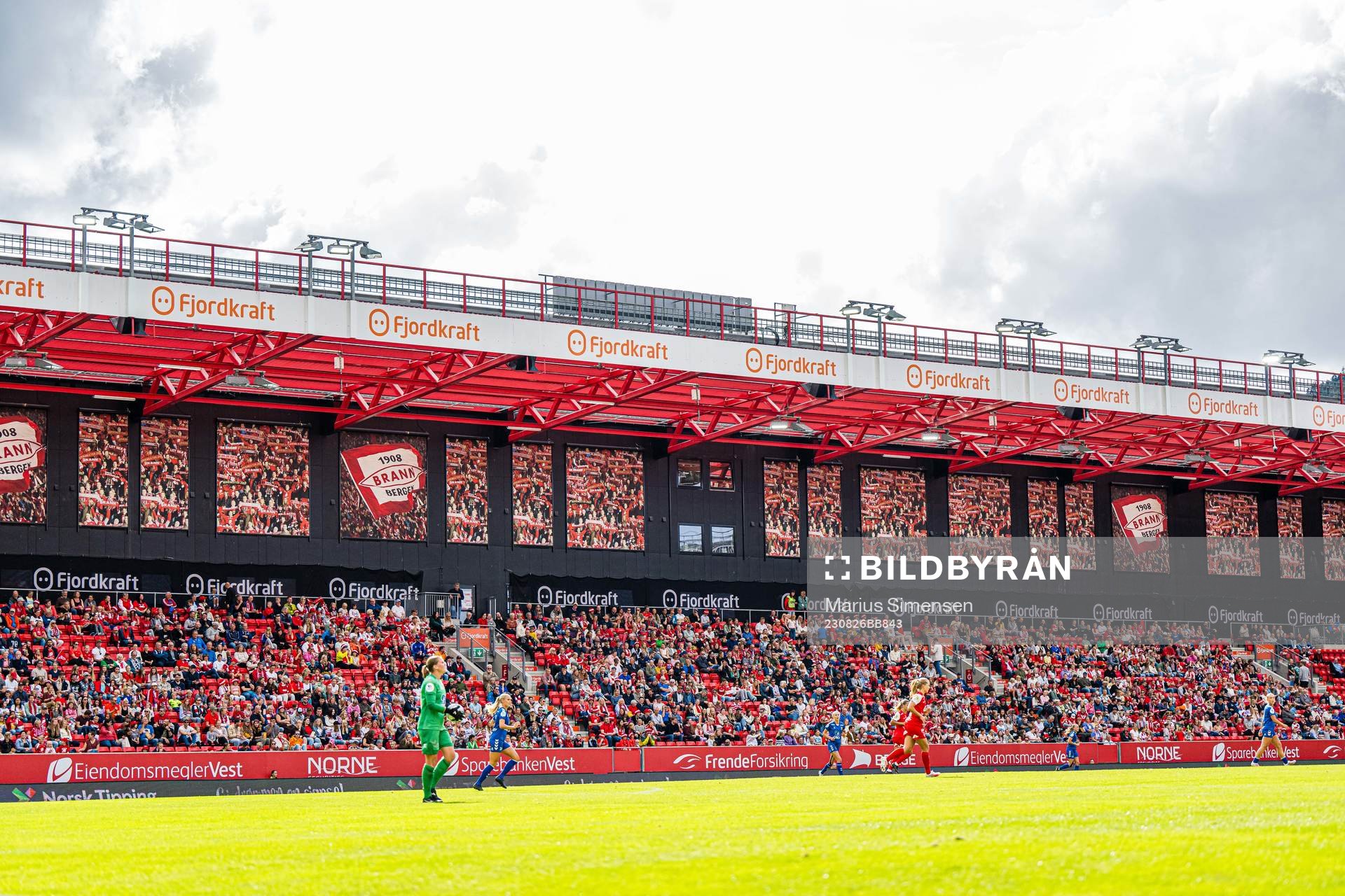 Spectators in the stands