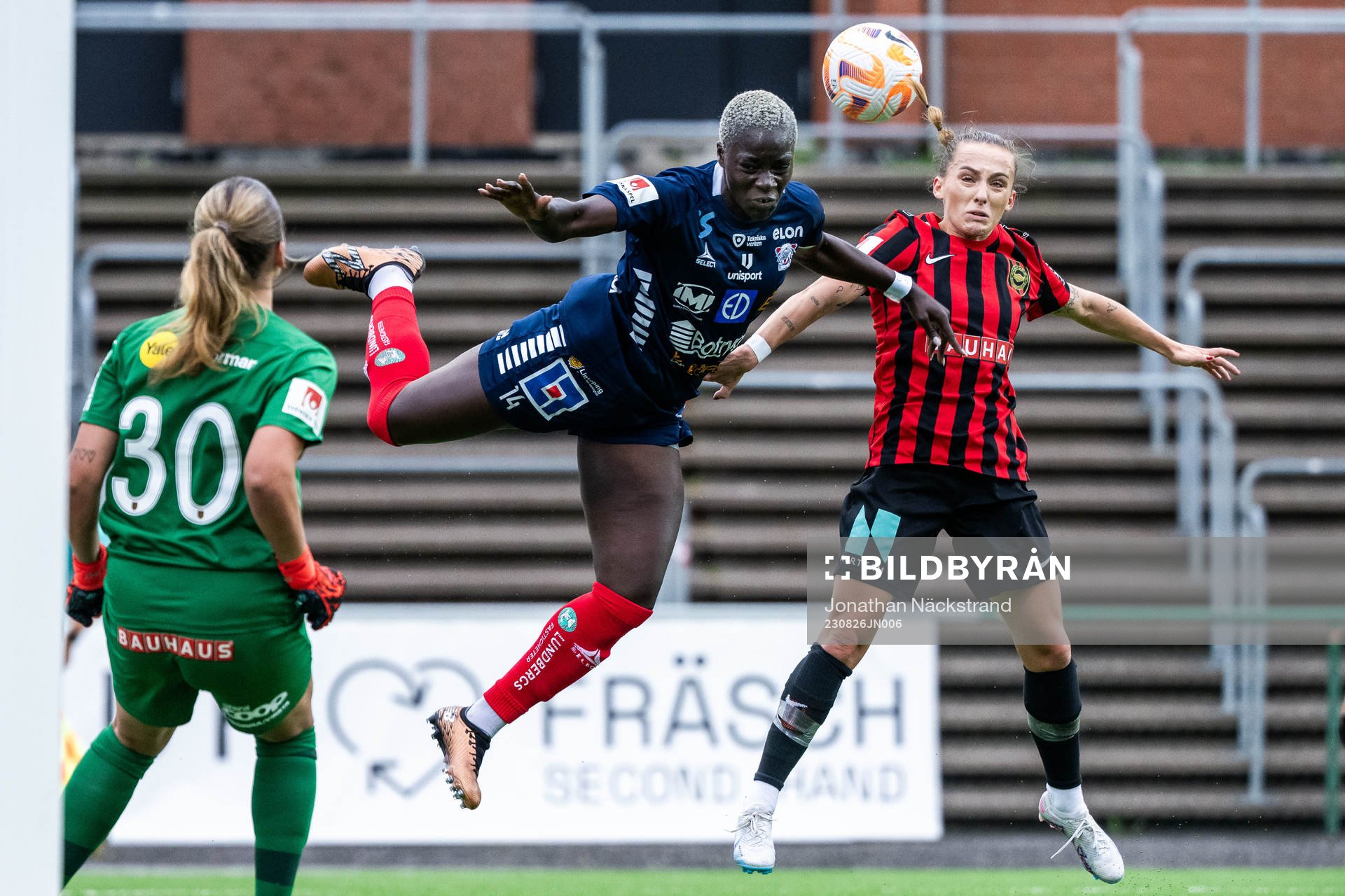 Linköpings Michaela Abam och Brommapojkarnas Filippa