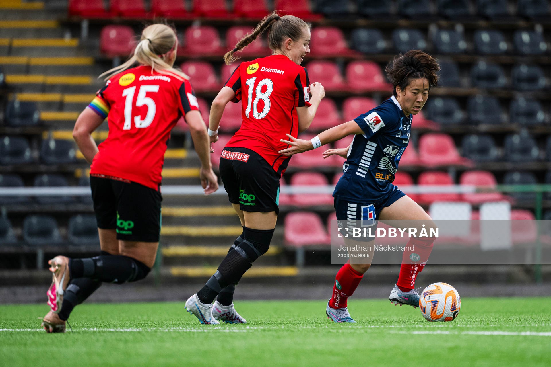 Brommapojkarnas Ida Bengtsson och Linköpings Yuka Momiki