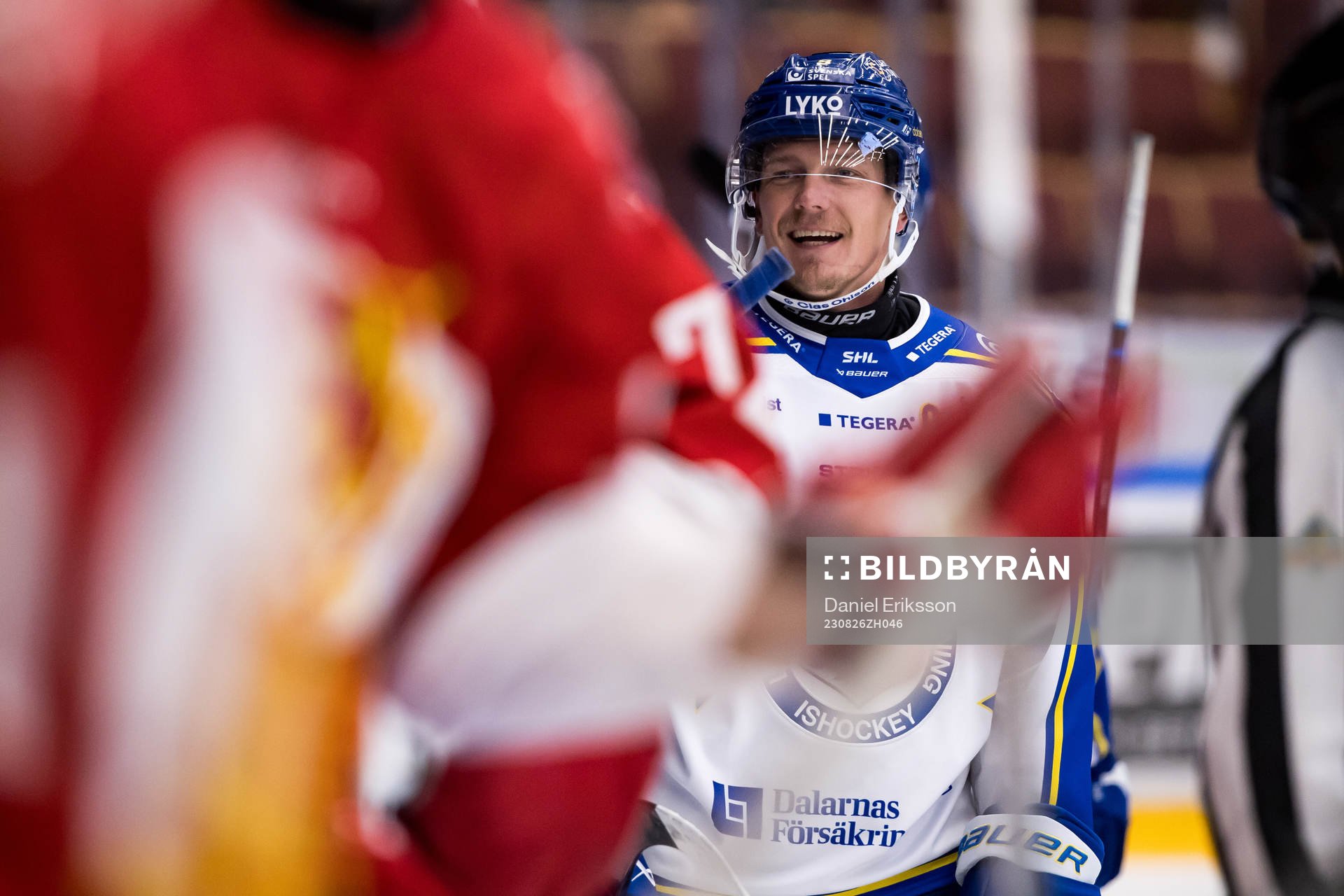 Leksands Patrik Zackrisson jubel