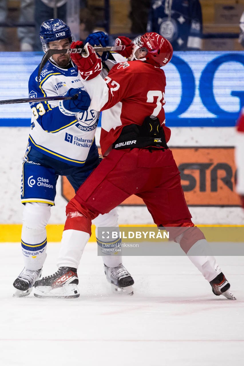 Leksands Eddie Larsson och Moras Philip Schultz