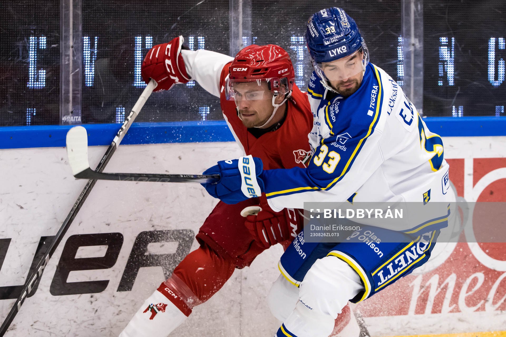 Moras Gustav Willman Borvik och Leksands Eddie Larsson