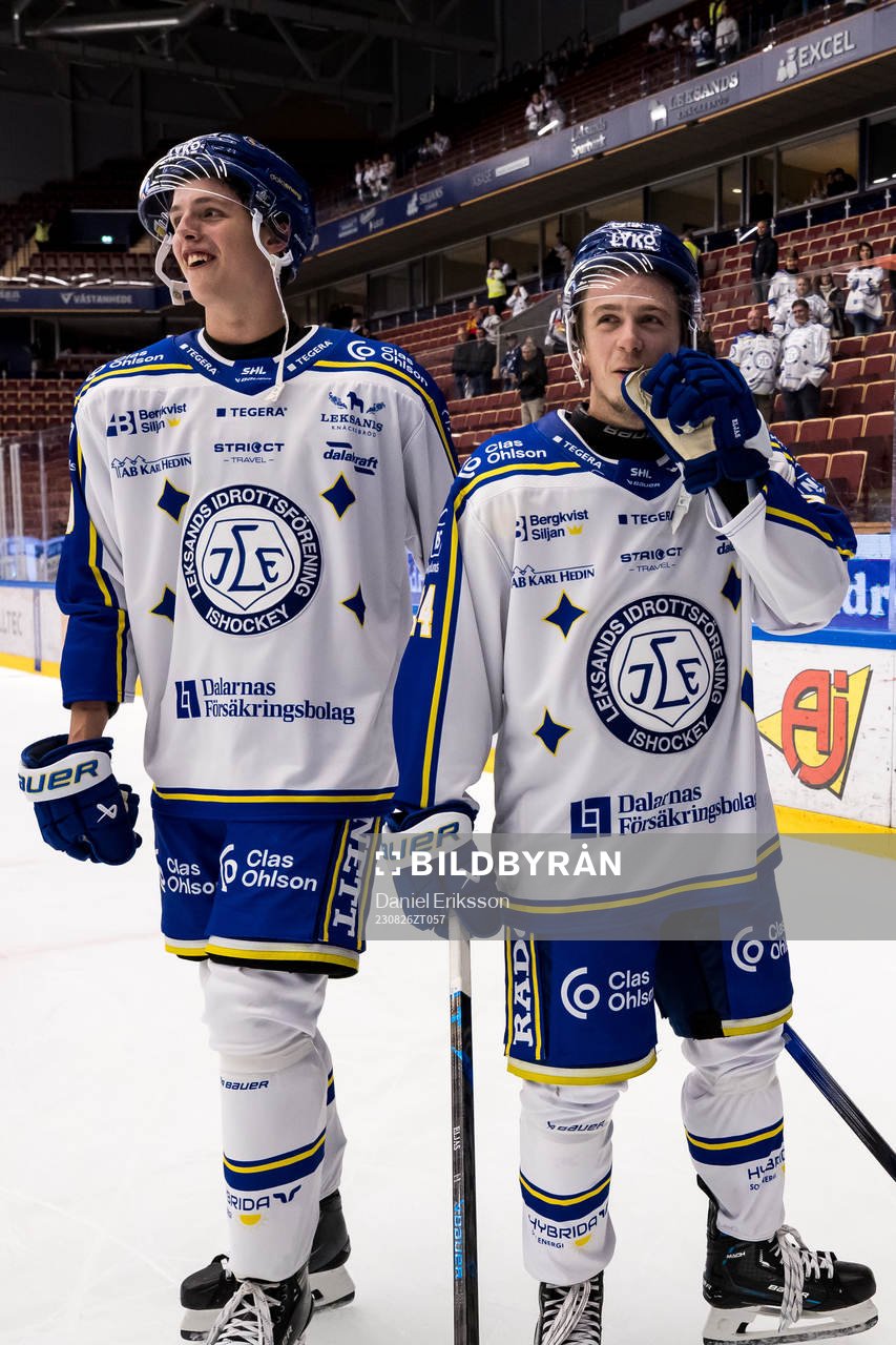 Leksands Arvid Eljas och Anton Johansson jubel
