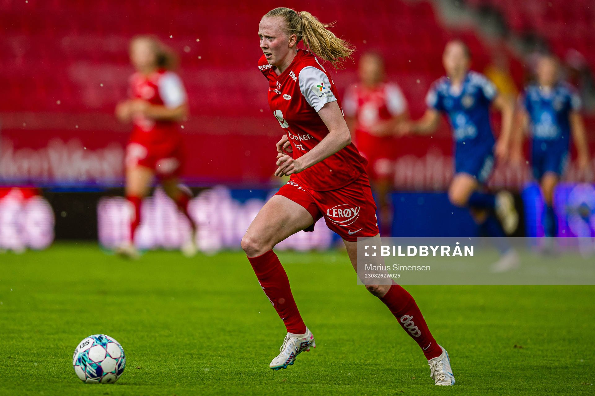 Tomine Svendheim of Brann during the Toppserien football match between Brann and Lyn on August 26, 2023 in Bergen.