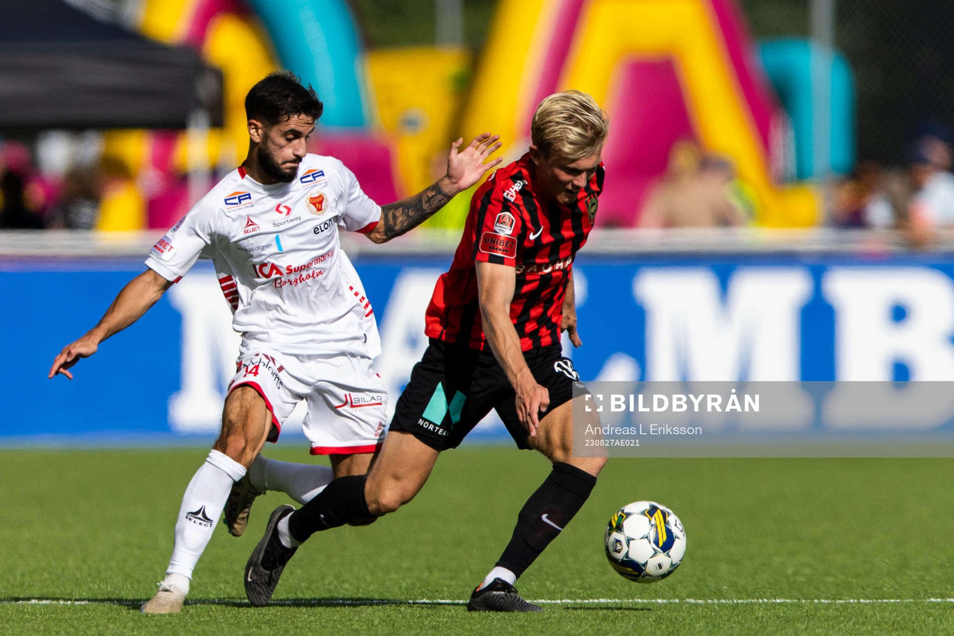 Kalmars Noah Shamoun och Brommapojkarnas Alexander Jensen