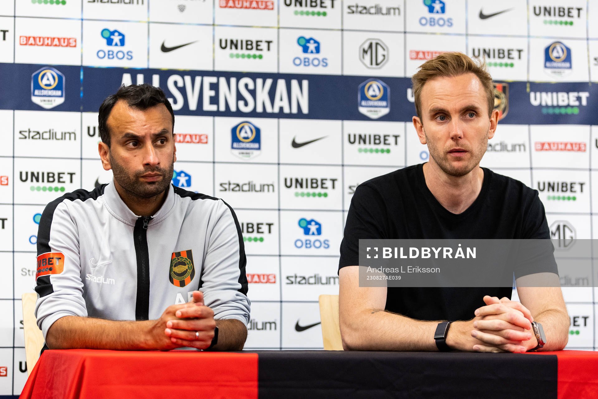 Brommapojkarnas assisterande tränare Andreas Engelmark och