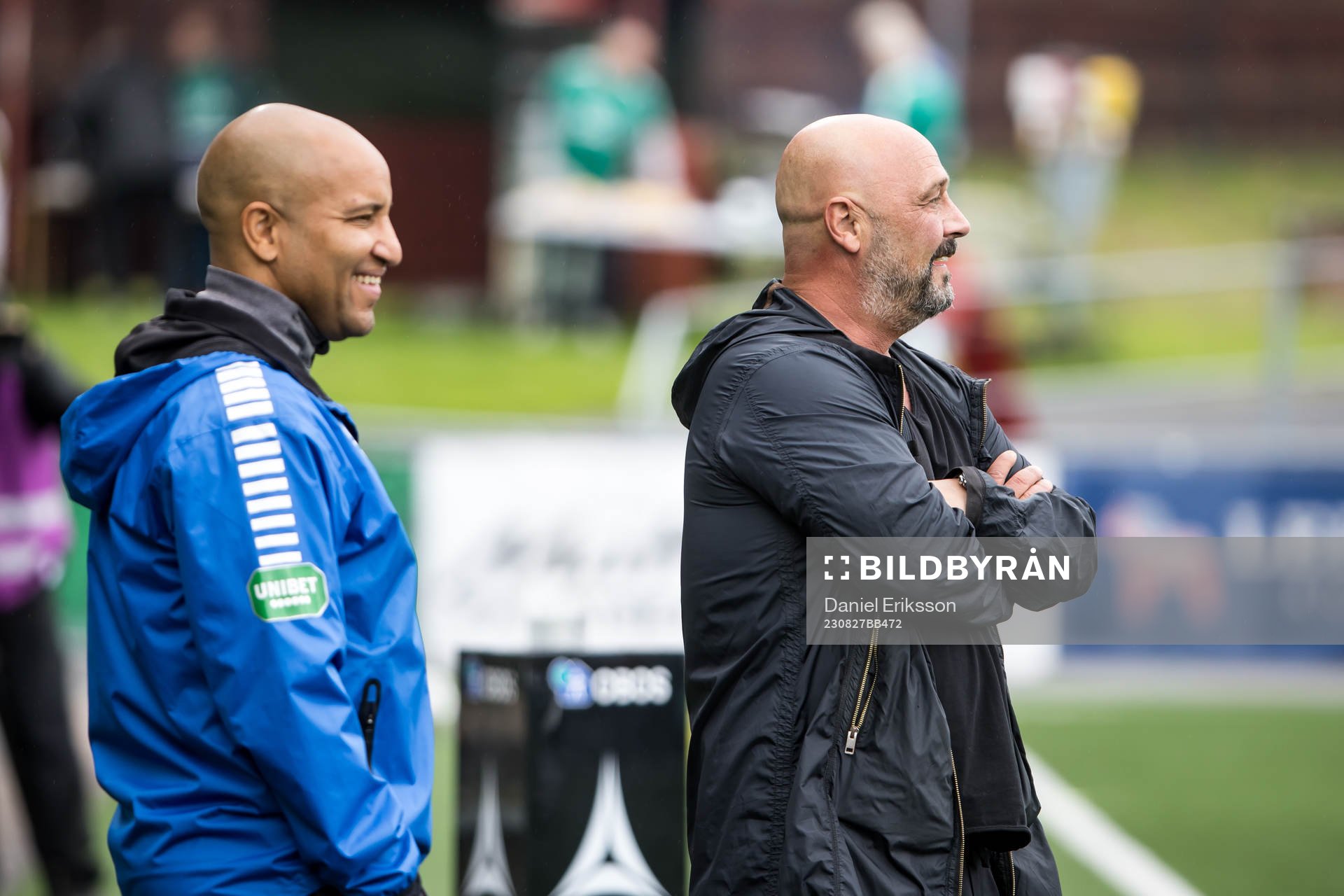 Utsiktens tränare Martin Smedberg Dalence och Brages