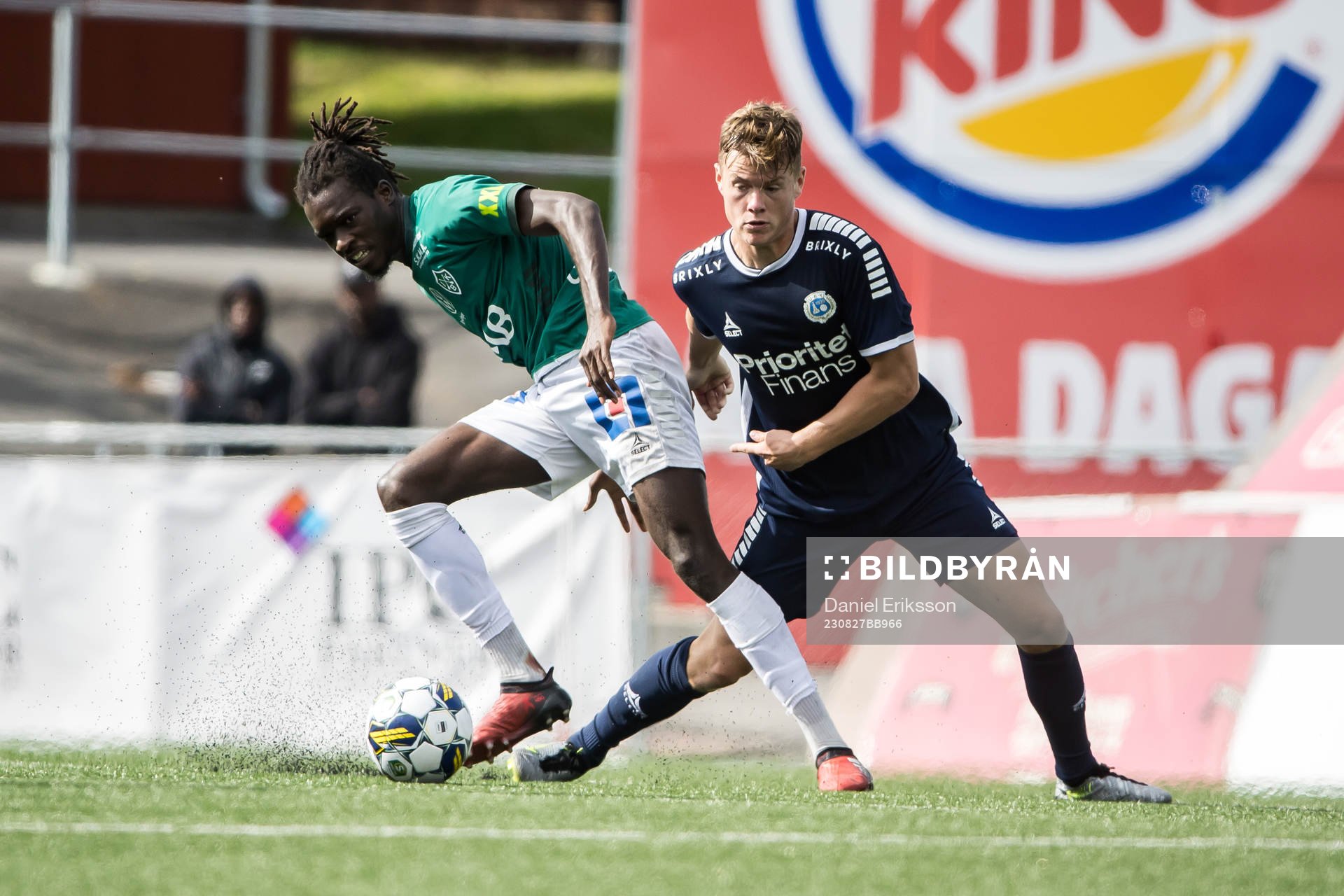 under fotbollsmatchen i Superettan mellan Brage och Utsikten