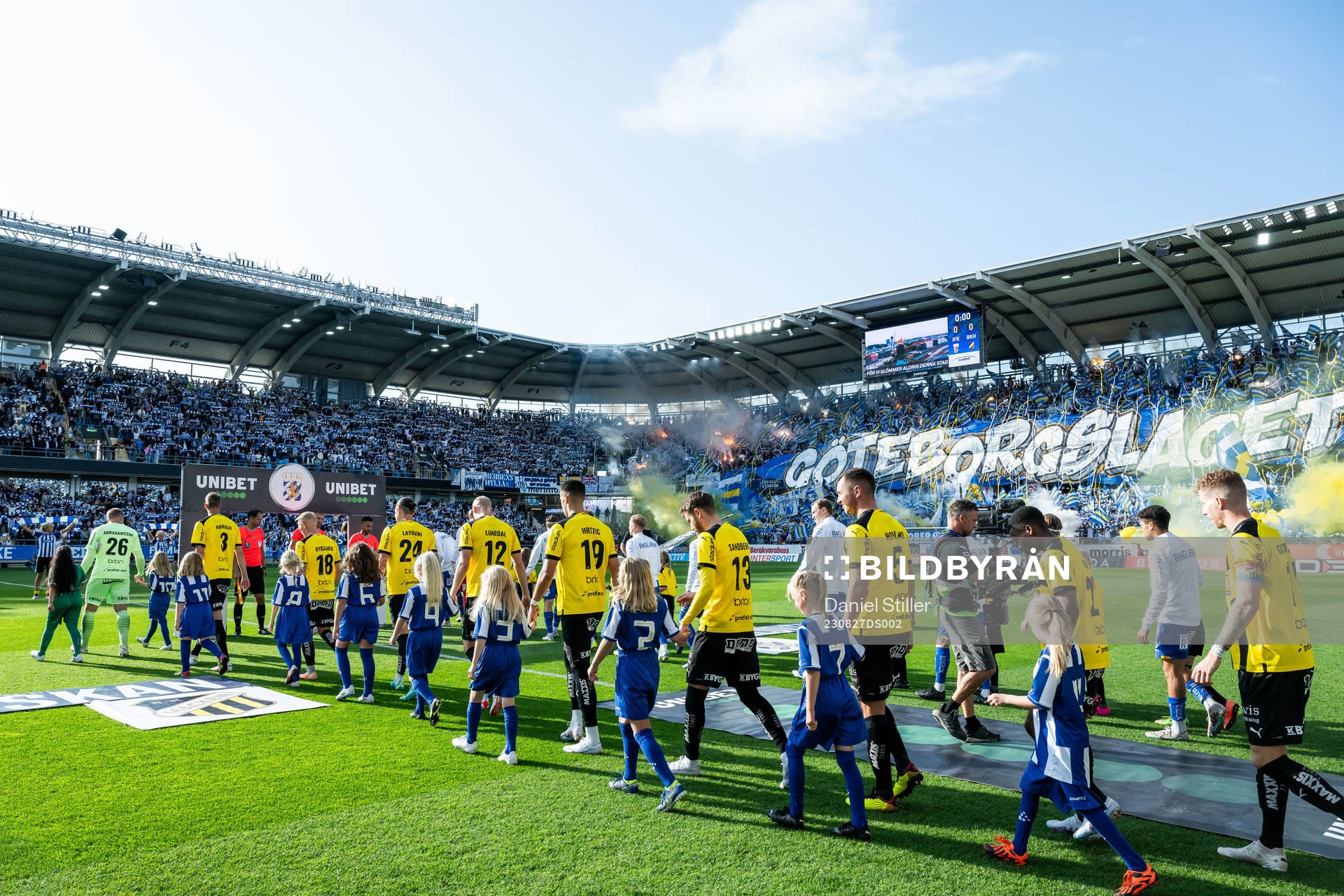 Häckens och IFK Göteborgs spelare