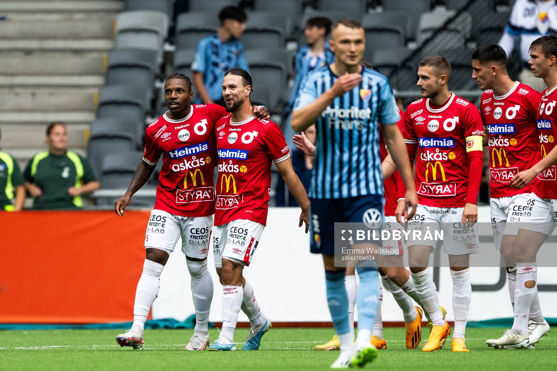 Degerforss Joseph - Claude Agyeman Gyau jublar med