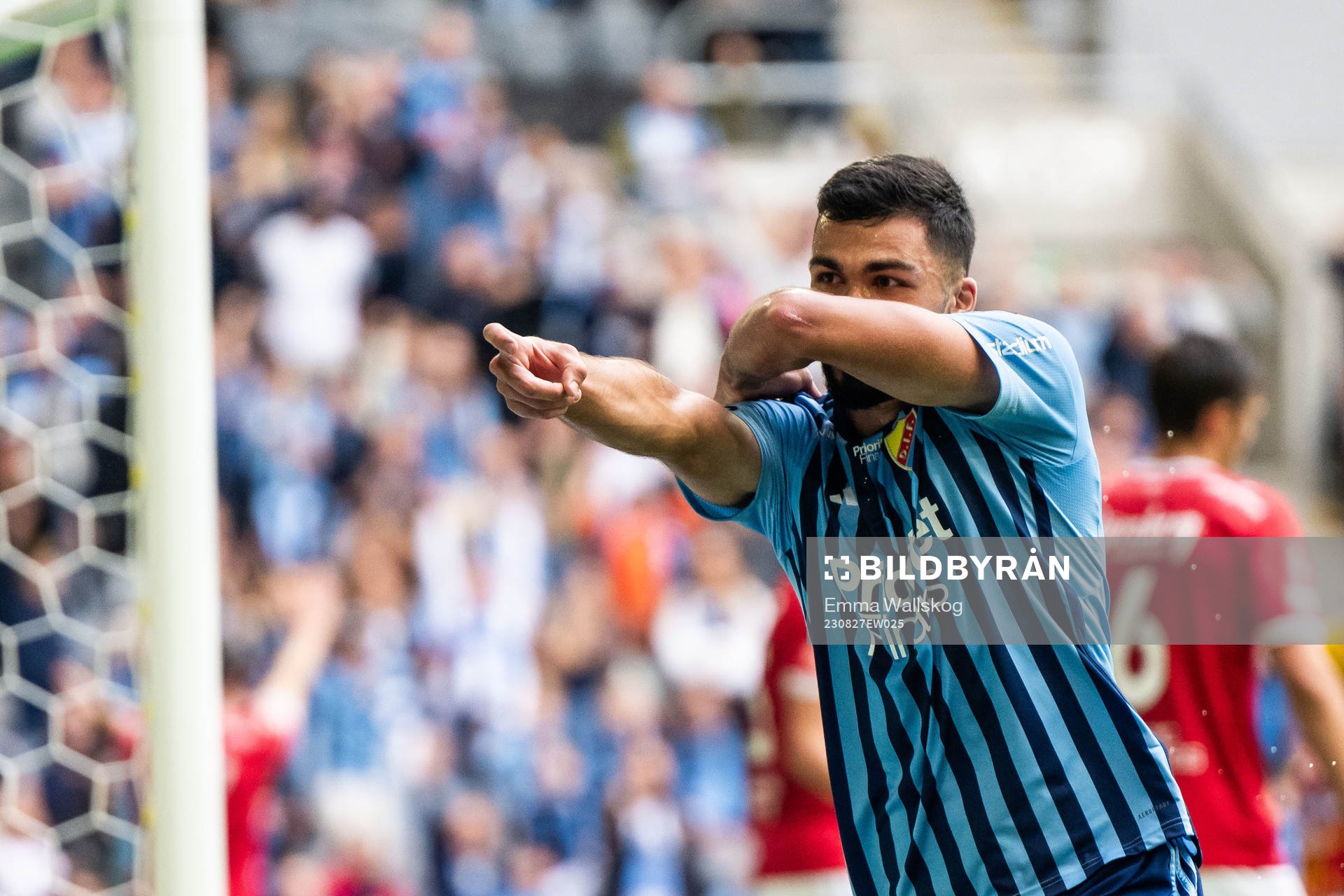 Djurgårdens Musa Qurbanli jublar