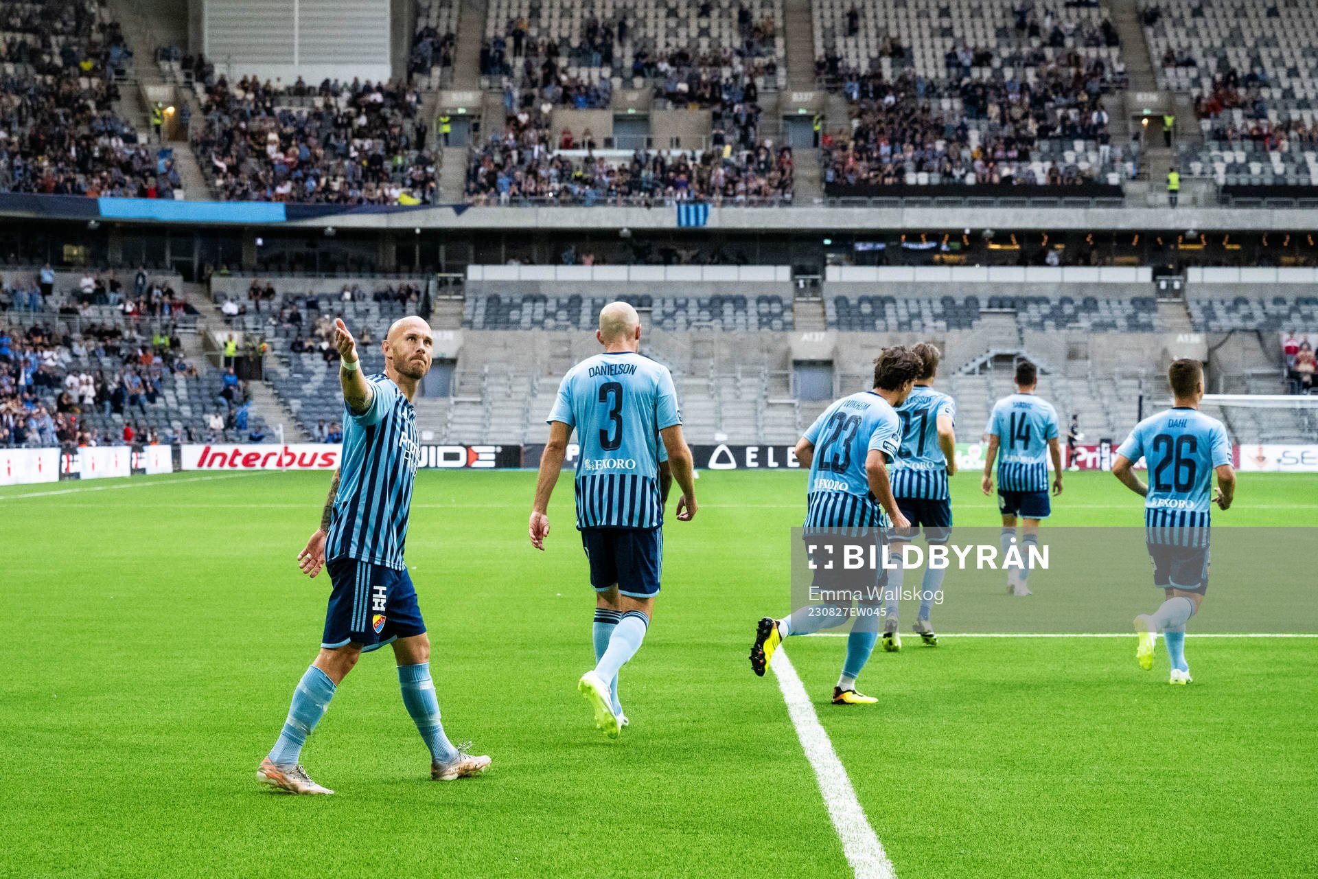Djurgårdens Magnus Eriksson jublar